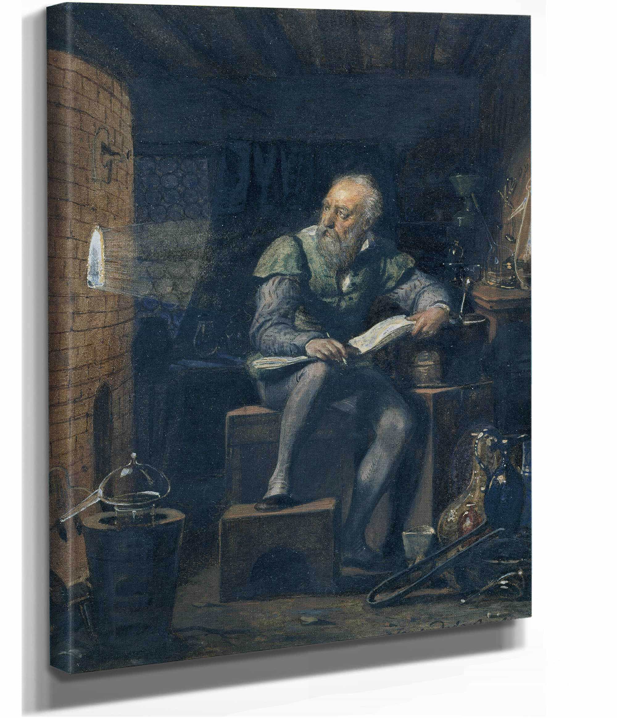 Palissy In His Workshop by Paul Delaroche - Image 2