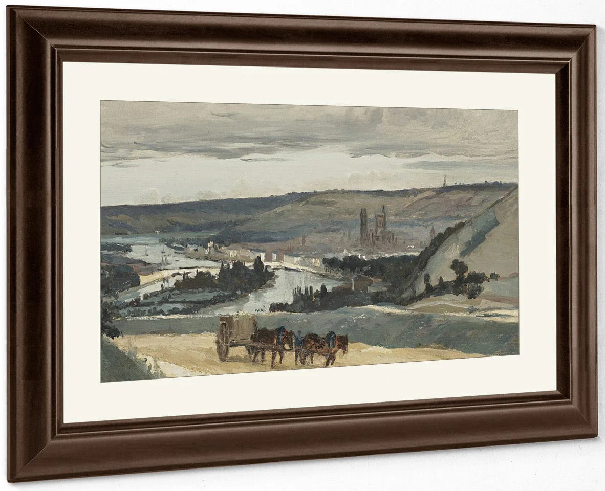 Panoramic View Of Rouen By Jean Baptiste Camille Corot - Image 5