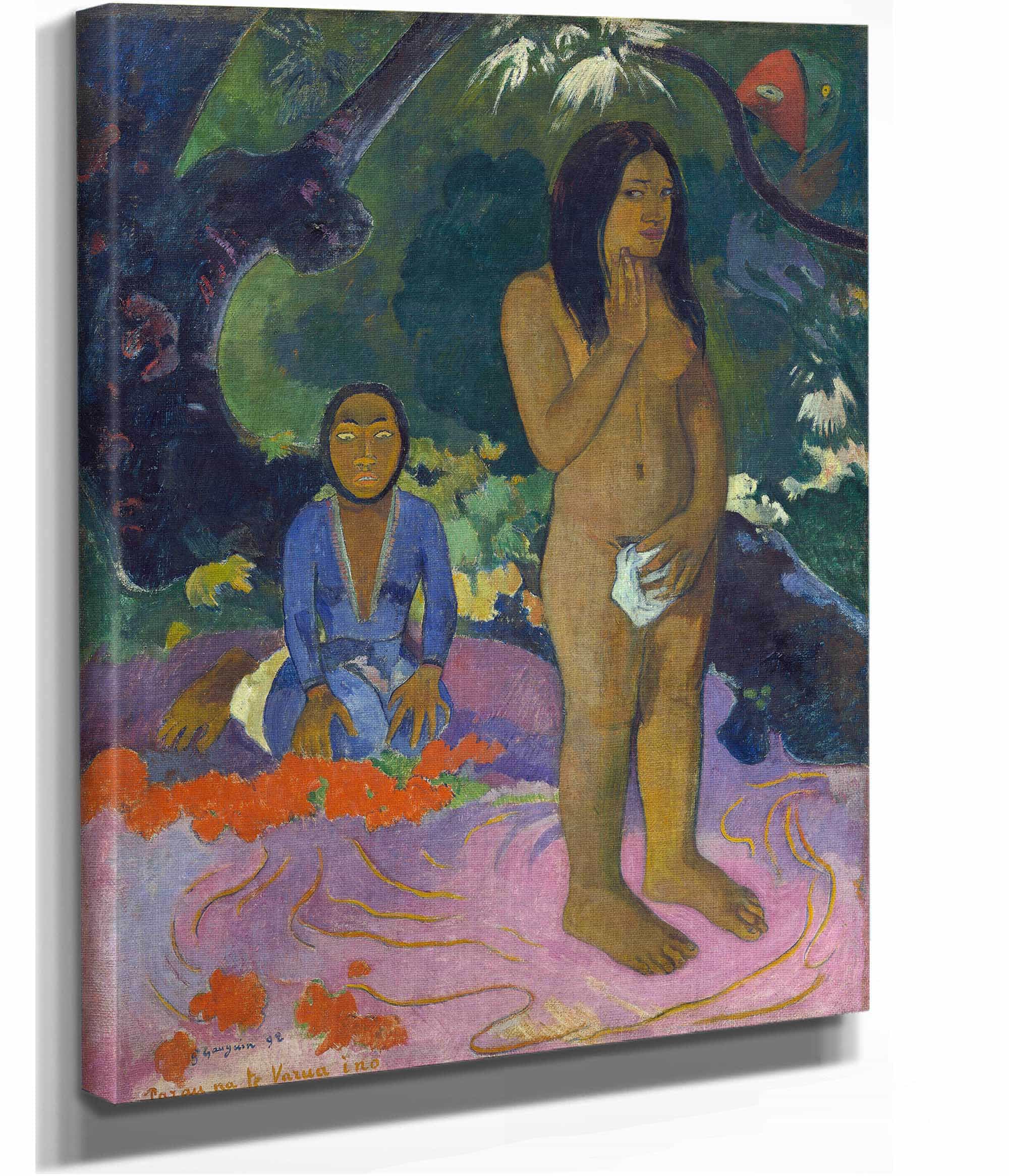 Parau Na Te Varua Ino Words Of The Devil by Paul Gauguin - Image 2