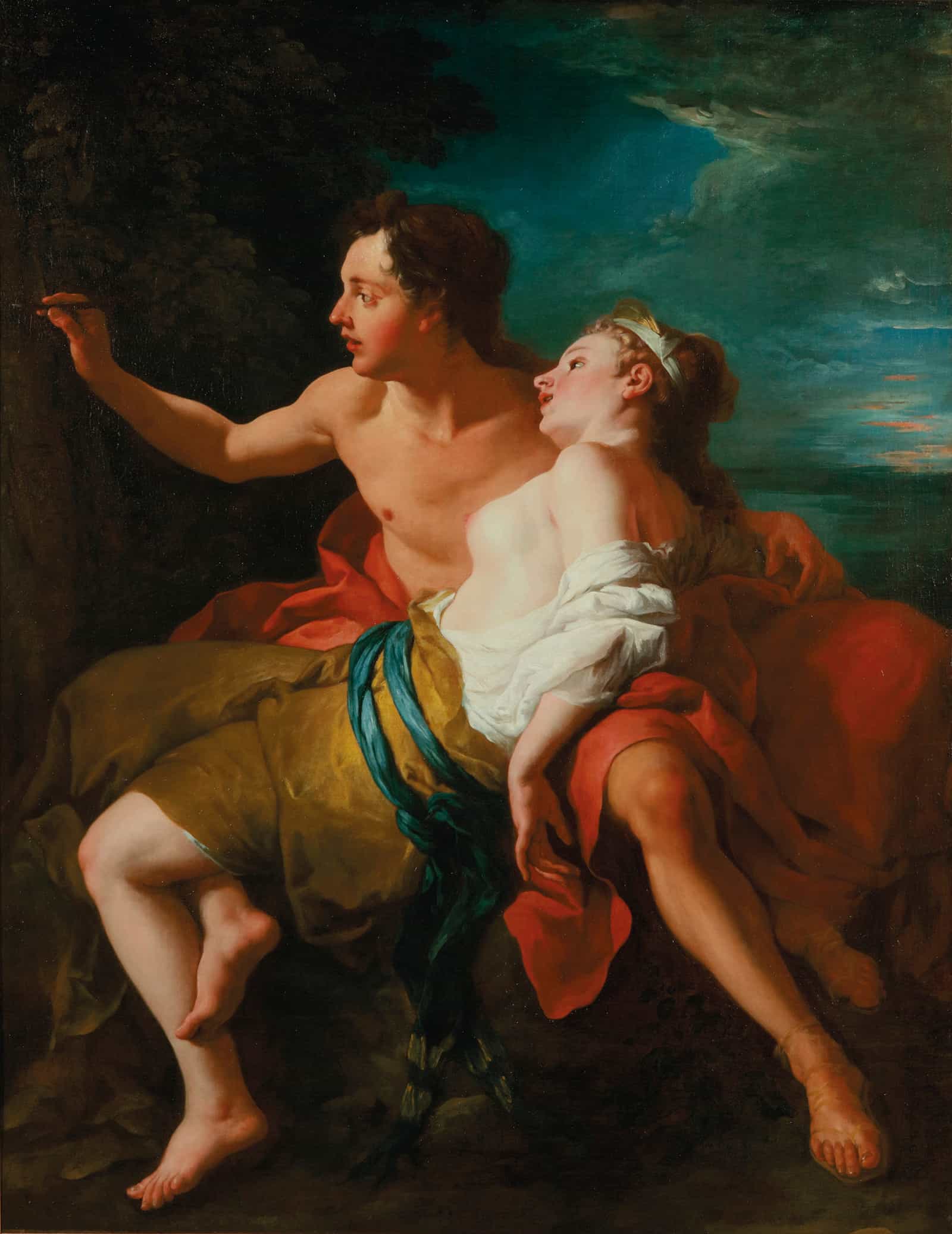 Paris And Oenone by Jean Francois De Troy - Image 2