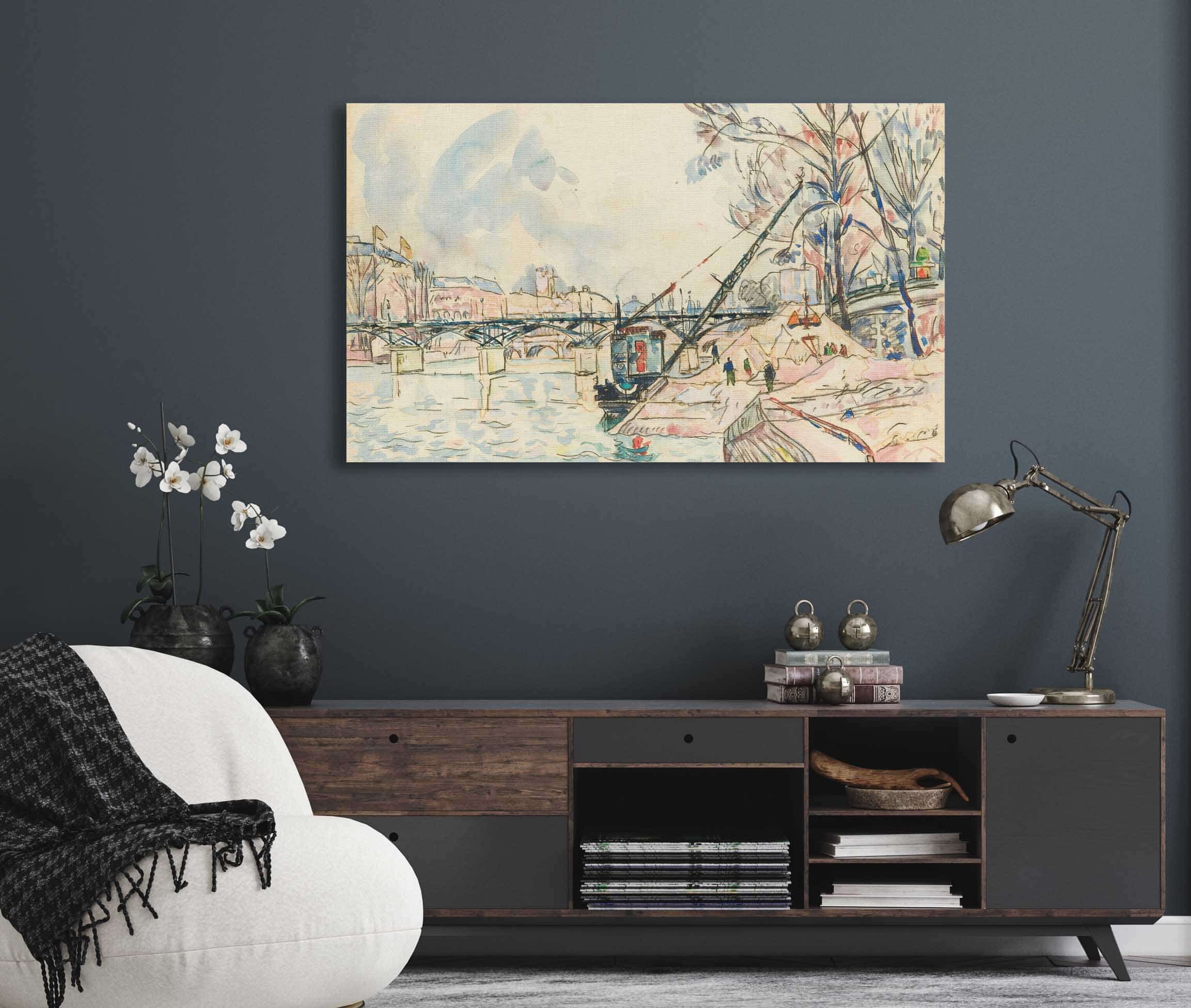 Paris La Seine Au Pont Des Arts by Paul Signac - Image 5