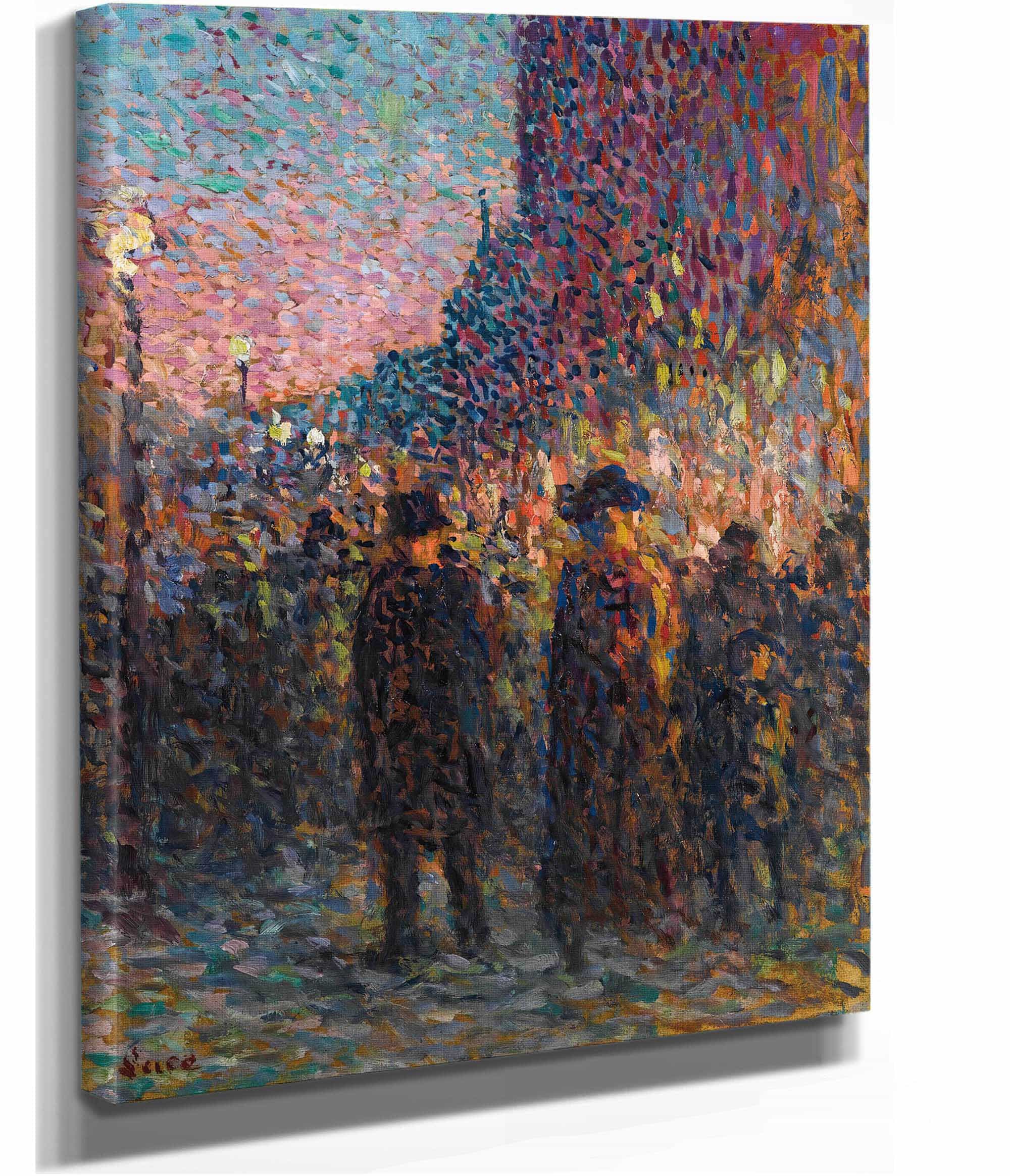 Paris Les Boulevards La Nuit by Maximilien Luce - Image 2