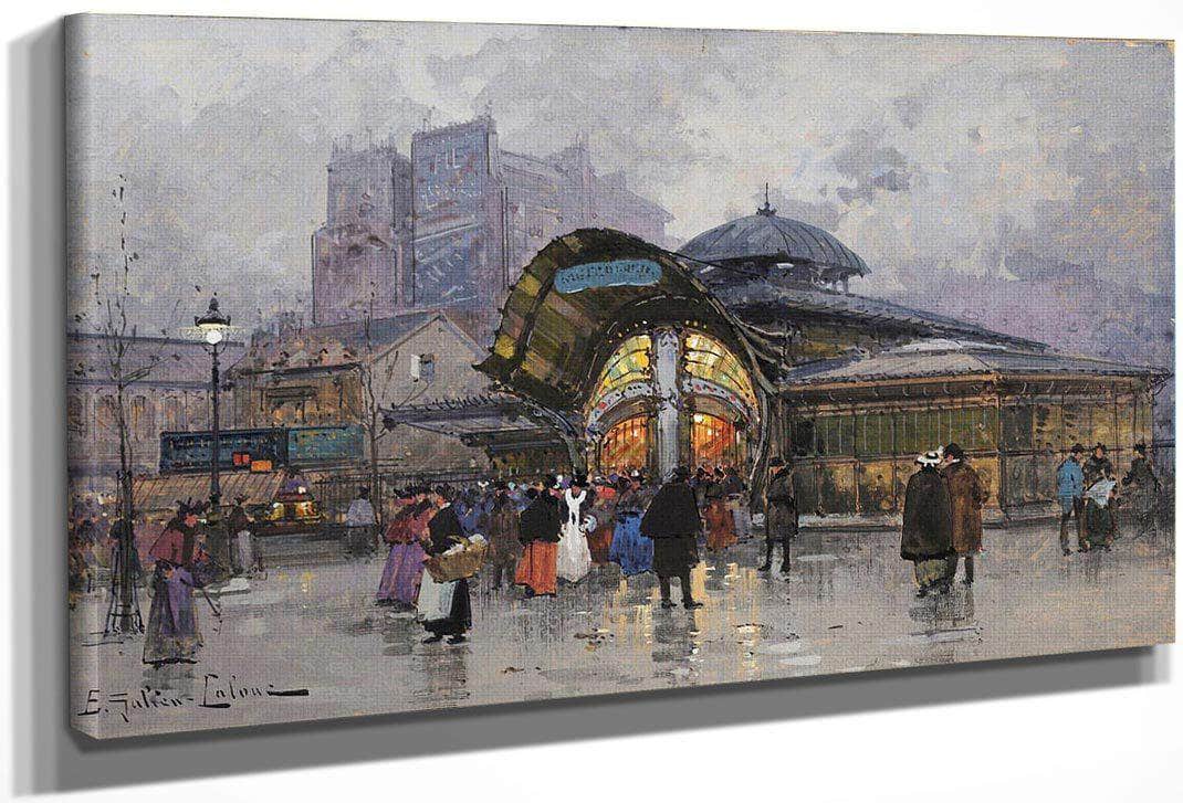 Paris Les Halles By Eugene Galien Laloue