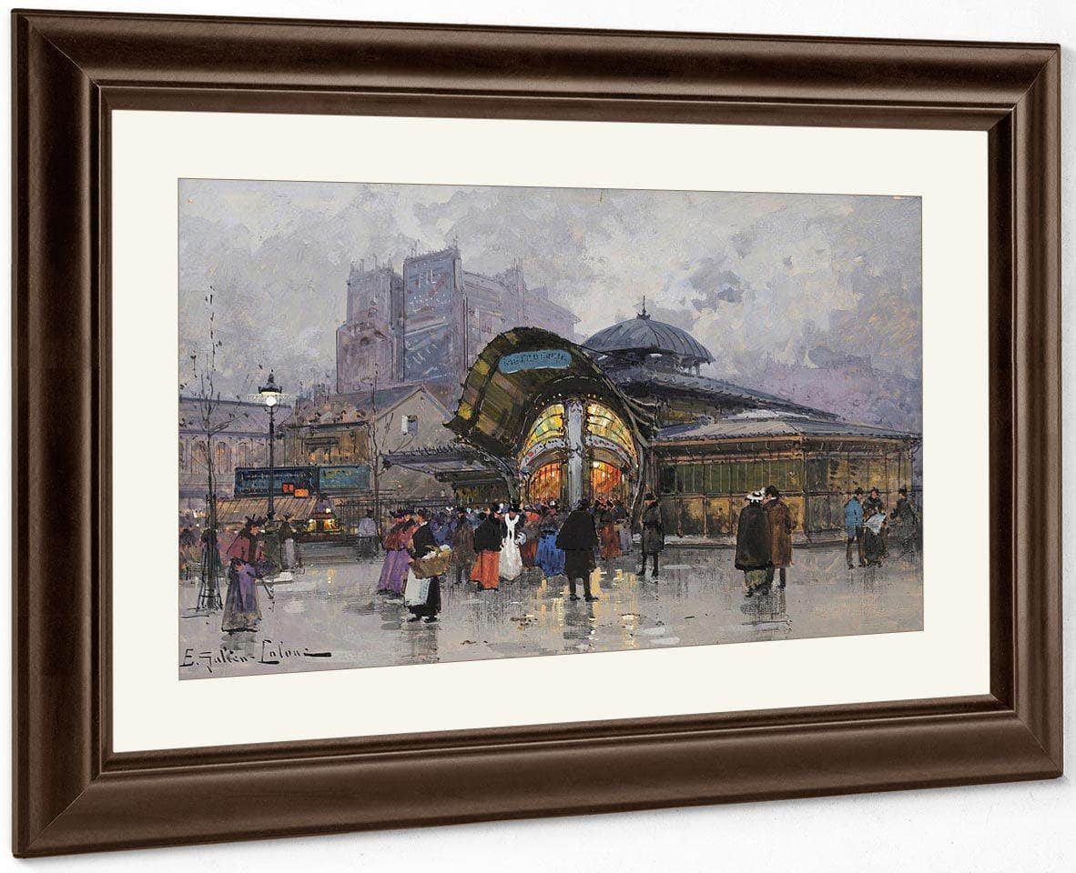Paris Les Halles By Eugene Galien Laloue - Image 5