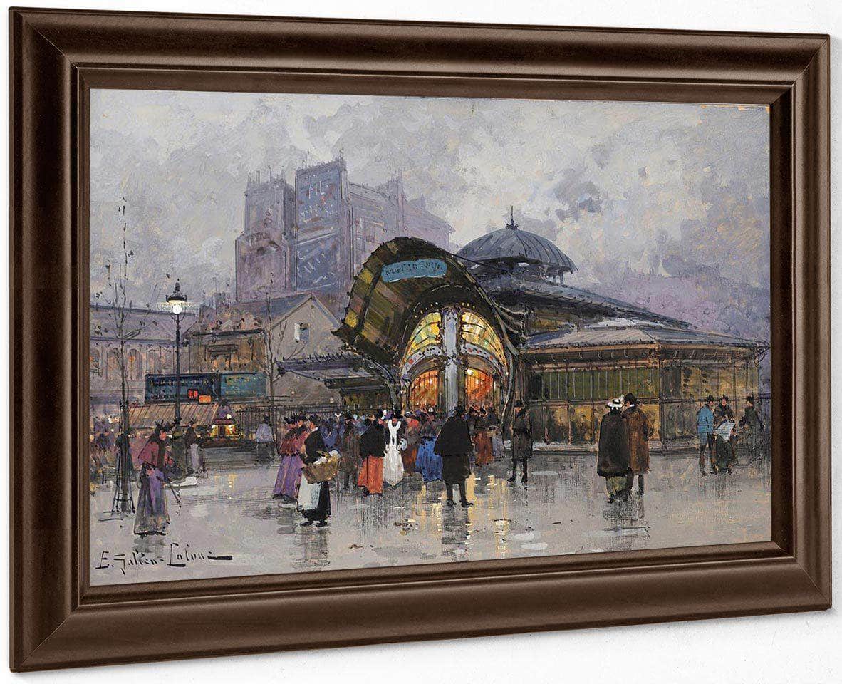 Paris Les Halles By Eugene Galien Laloue - Image 6