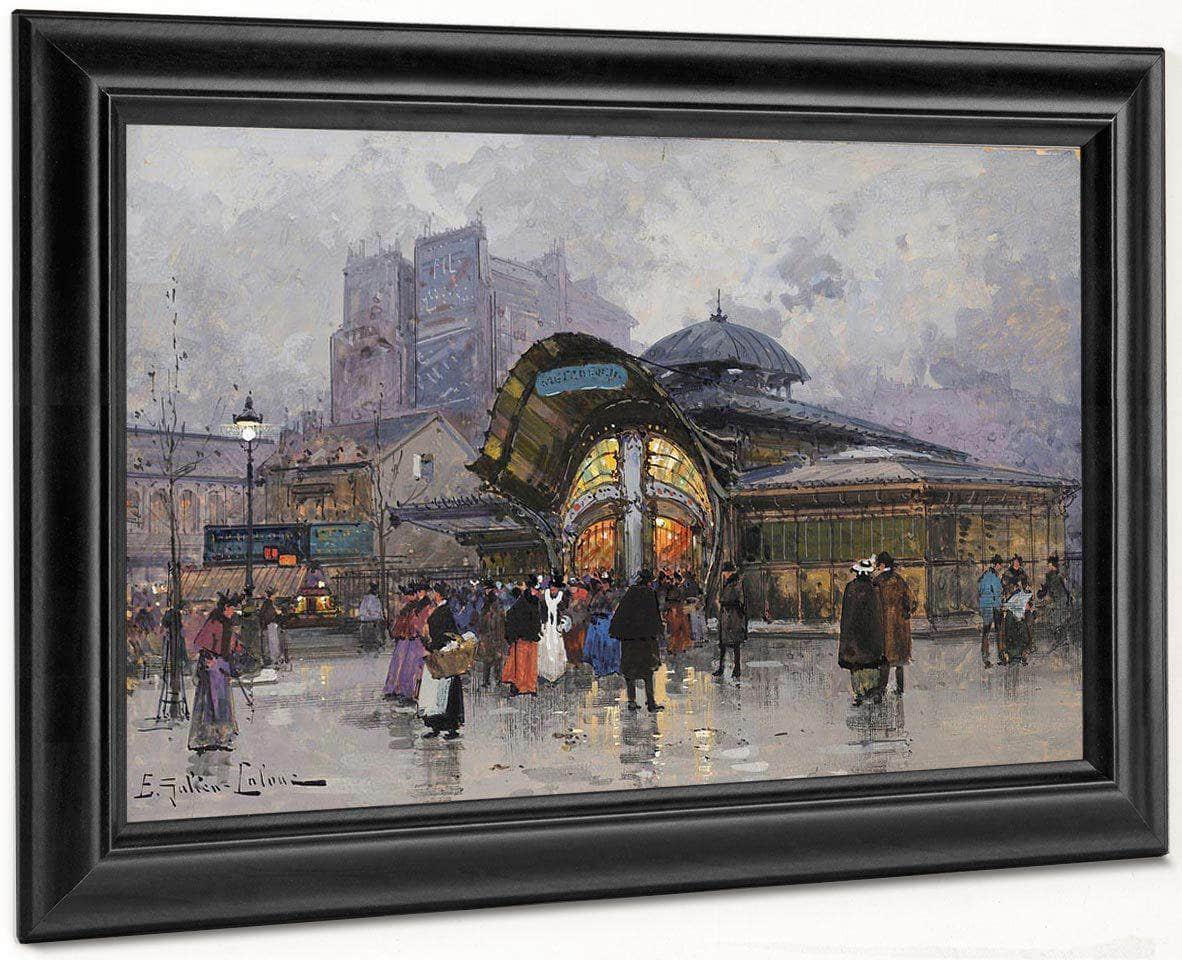 Paris Les Halles By Eugene Galien Laloue - Image 8