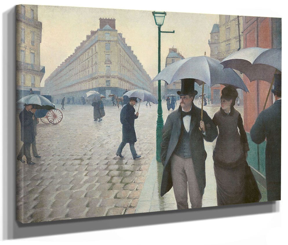 Paris Street, A Rainy Day By Gustave Caillebotte