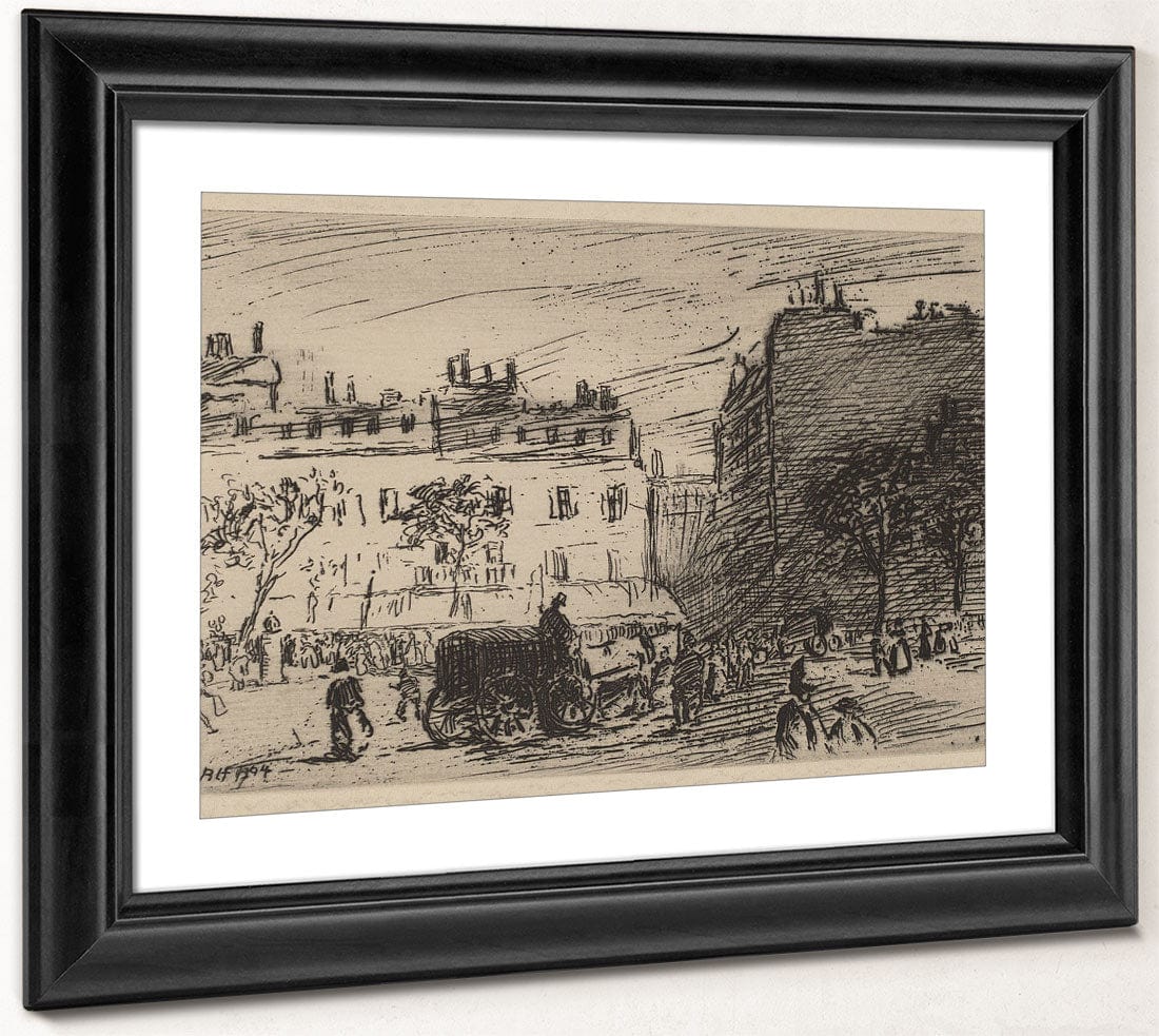 Paris Street Scene By Robert Henri - Image 4