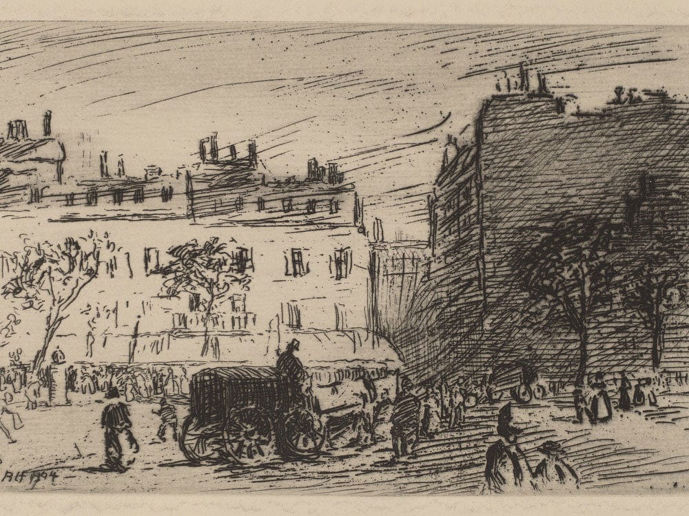 Paris Street Scene By Robert Henri - Image 7
