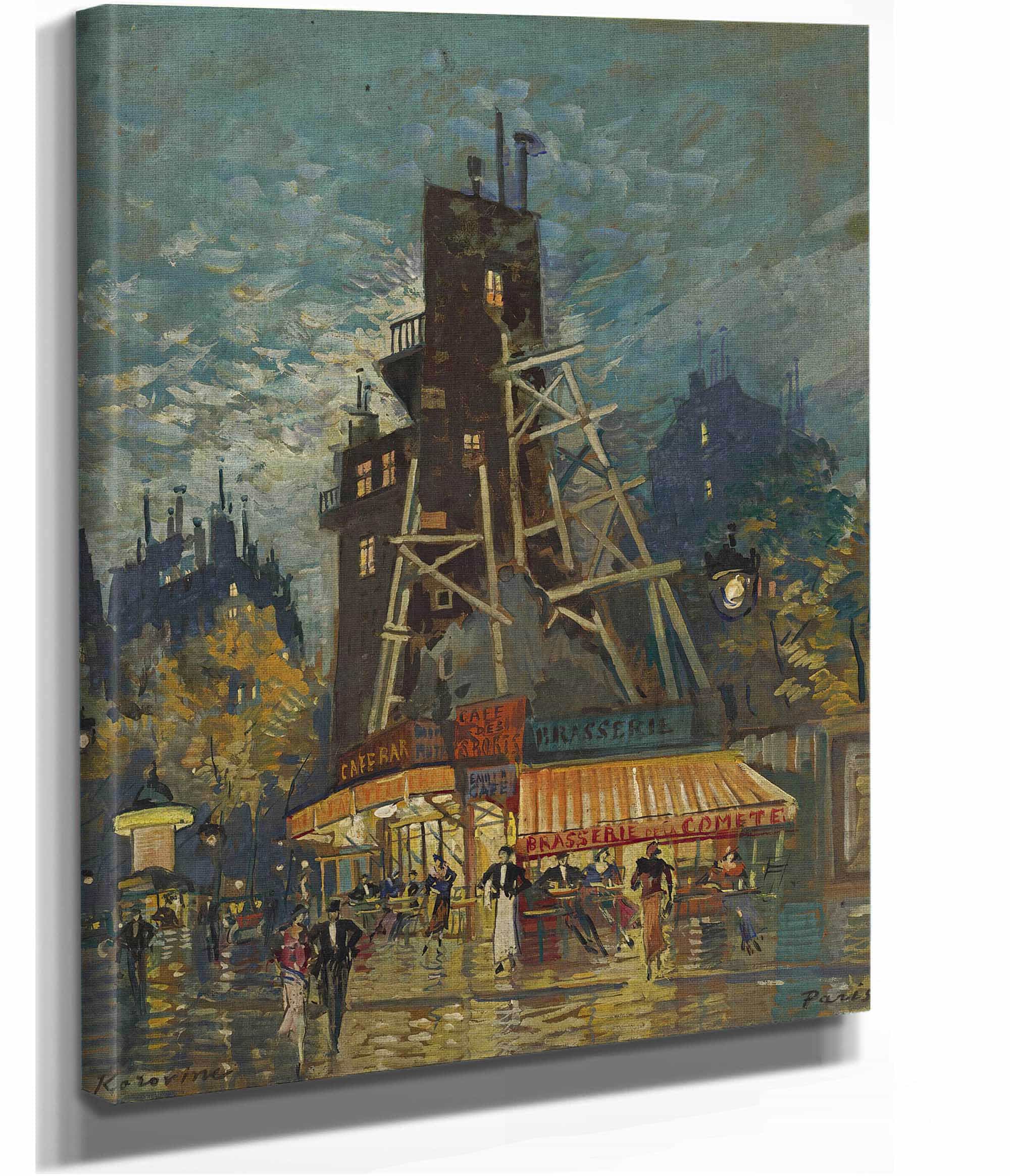 Parisian Boulevard by Konstantin Alexeevich Korovin - Image 2