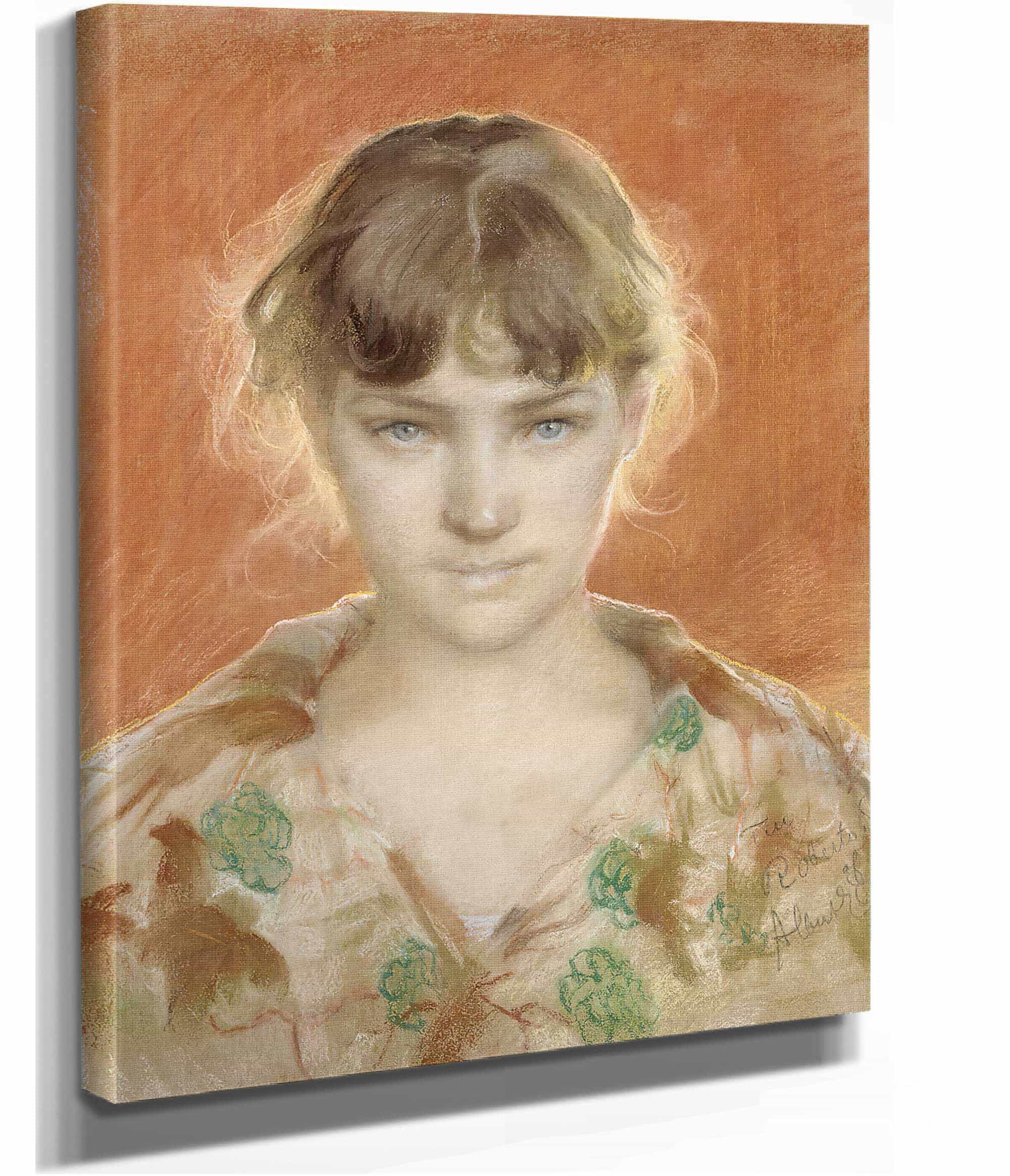 Parisian Model In A Dressing Gown by Albert Edelfelt - Image 2
