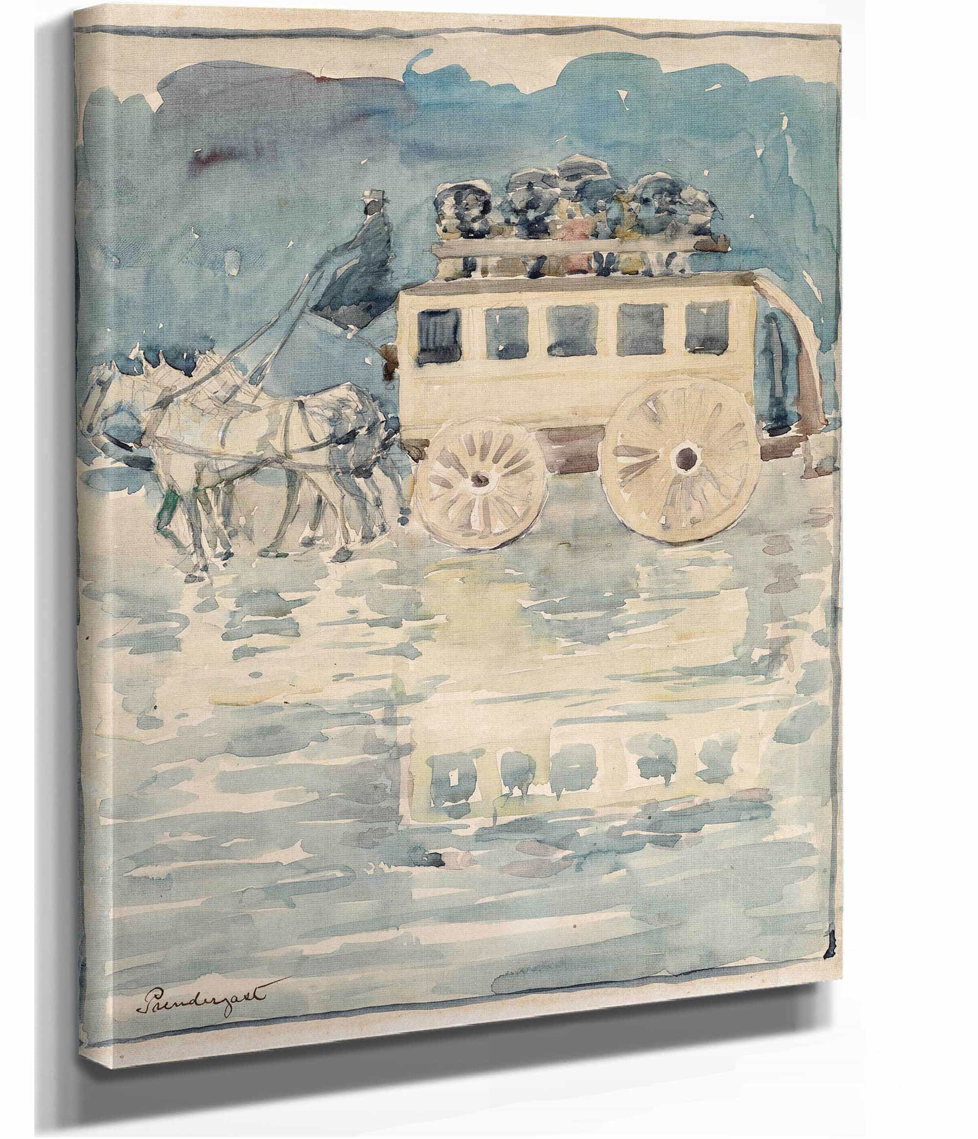 Parisian Omnibus by Maurice Prendergast - Image 2