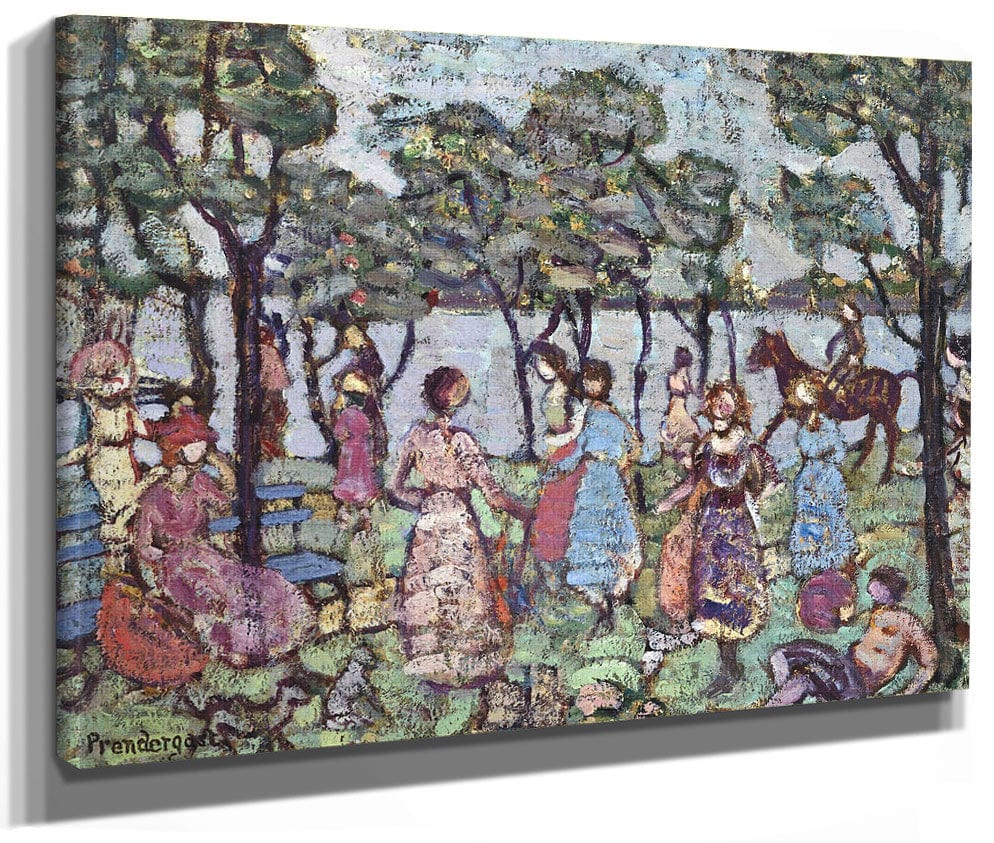 Park By The Sea By Maurice Brazil Prendergast