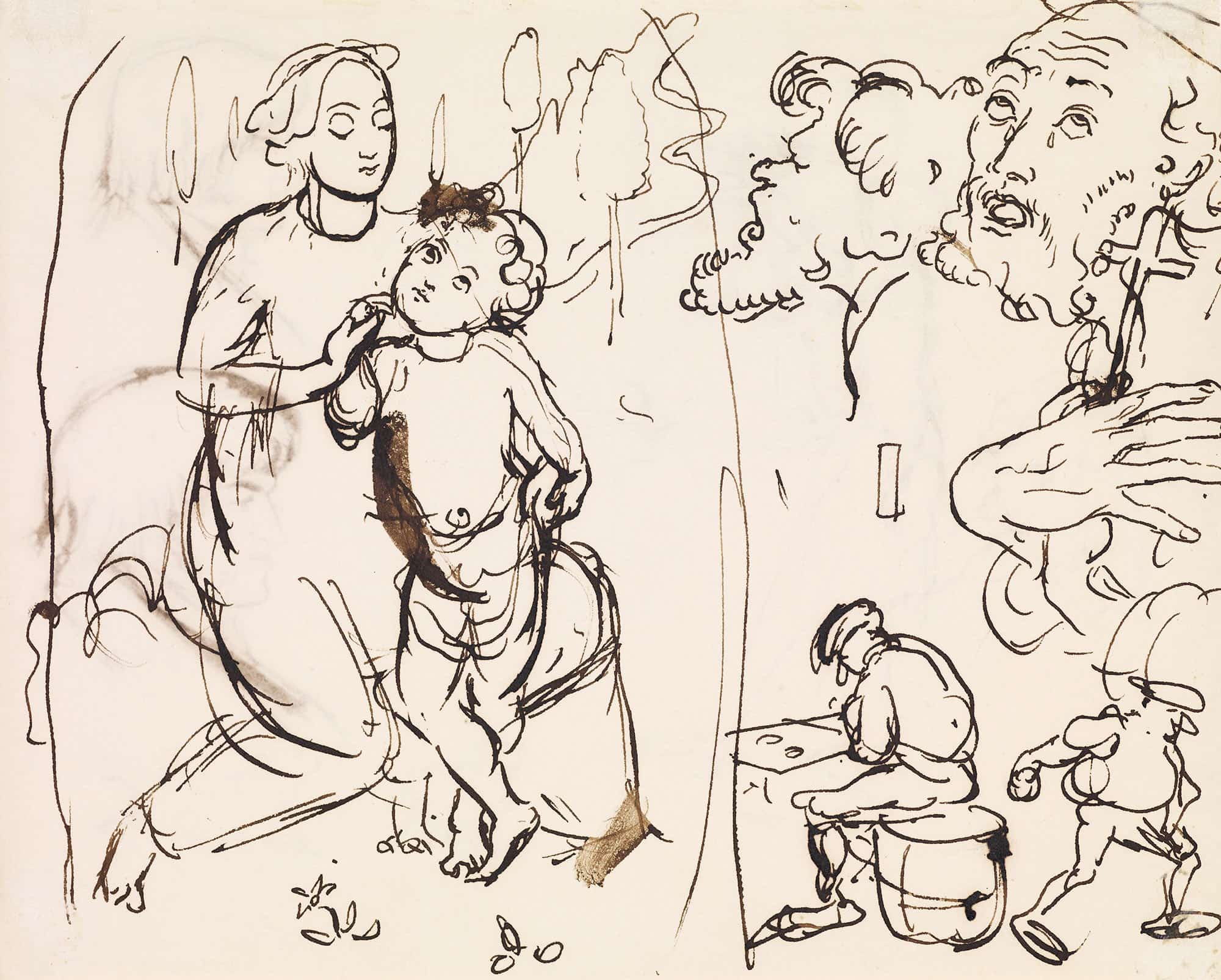 Parodies Of Old Masters by Sir John Everett Millais