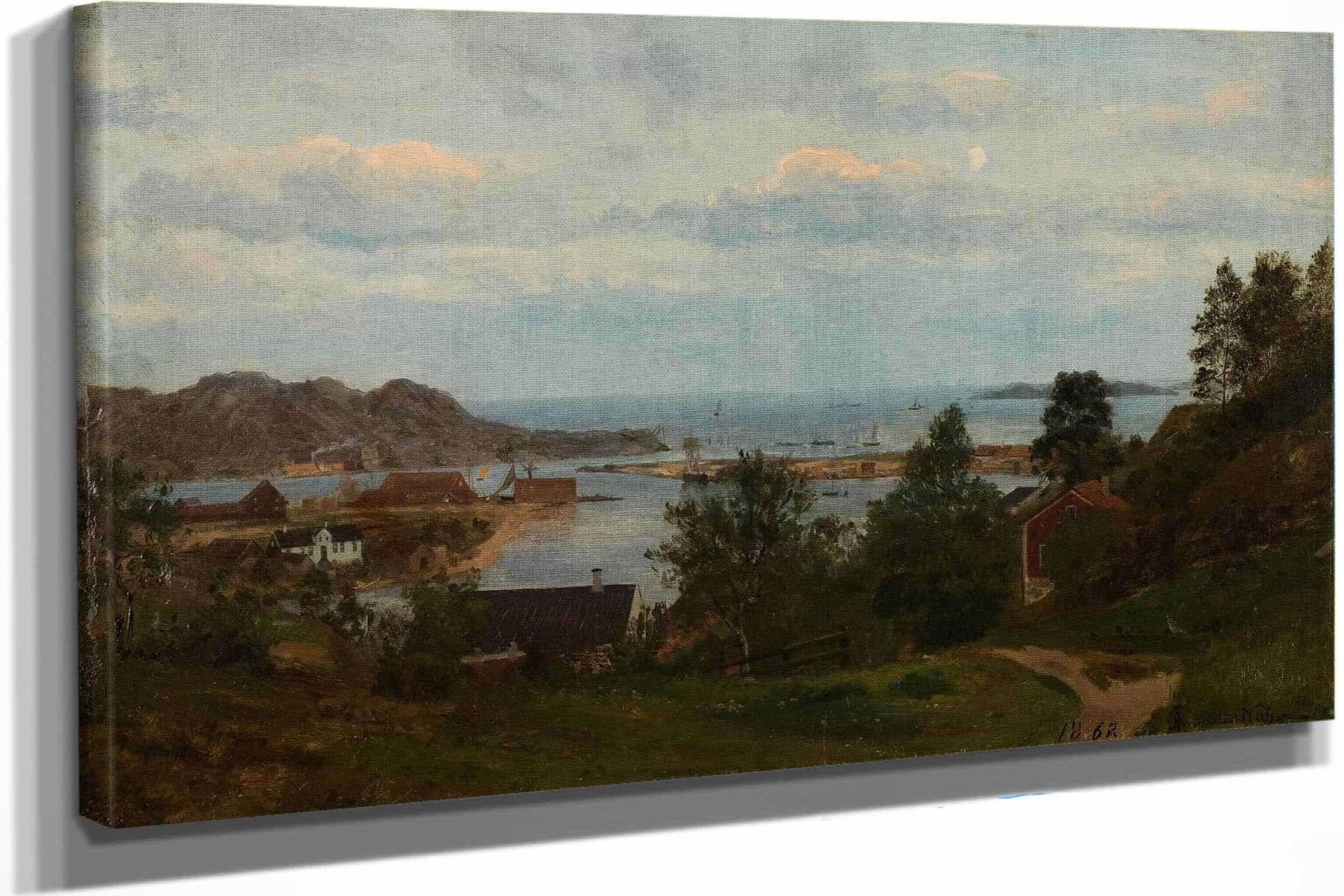Parti Fra Mandal Oxevolden by Amaldus Nielsen