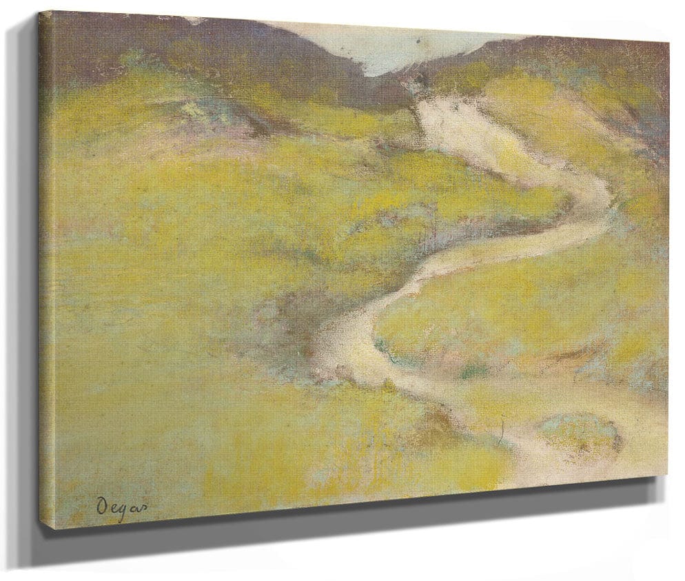 Pathway In A Field By Edgar Degas