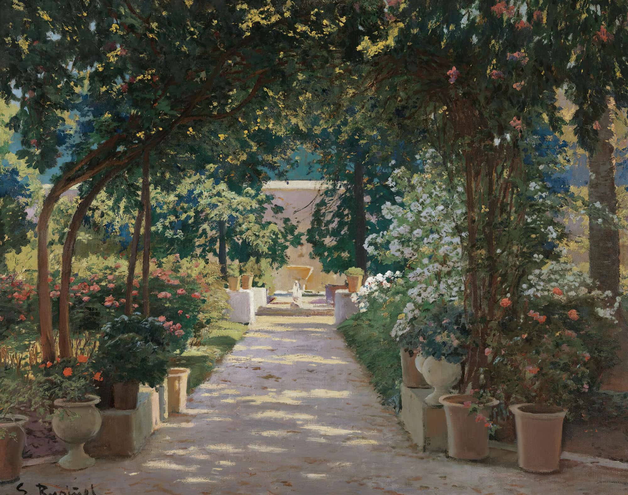 Pati De Jativa Terrace In Jativa Valencia by Santiago Rusinol