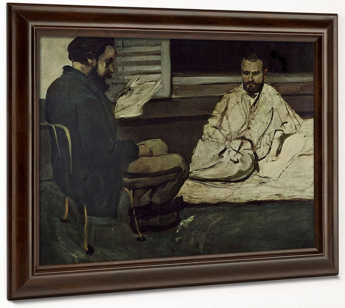 Paul Alexis (1847 1901) Reading A Manuscript To Emile Zola (1840 1902) By Paul Cezanne - Image 4