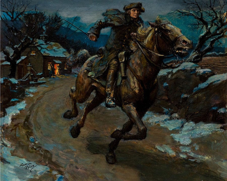 Paul Revere And The Minute Men Book Cover 1950 By Norman Mills Price - Image 7