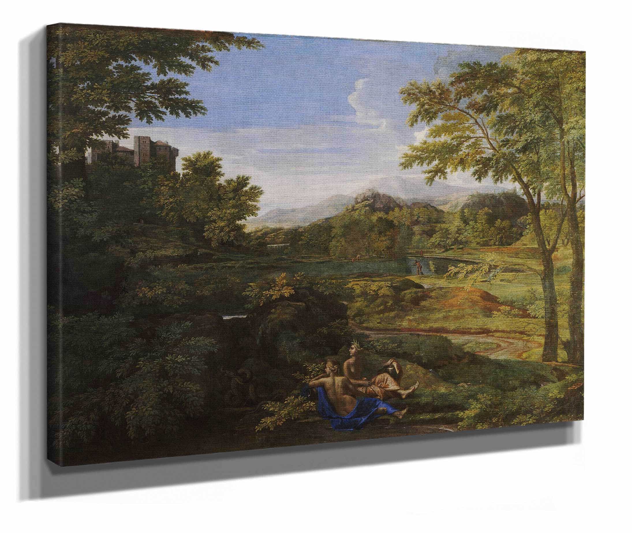 Paysage Avec Deux Nymphes Et Un Serpent by Nicolas Poussin - Image 3