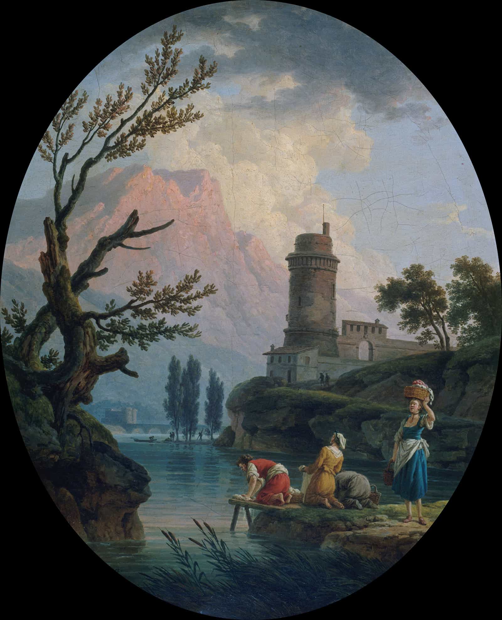 Paysage Avec Lavandieres by Claude Joseph Vernet