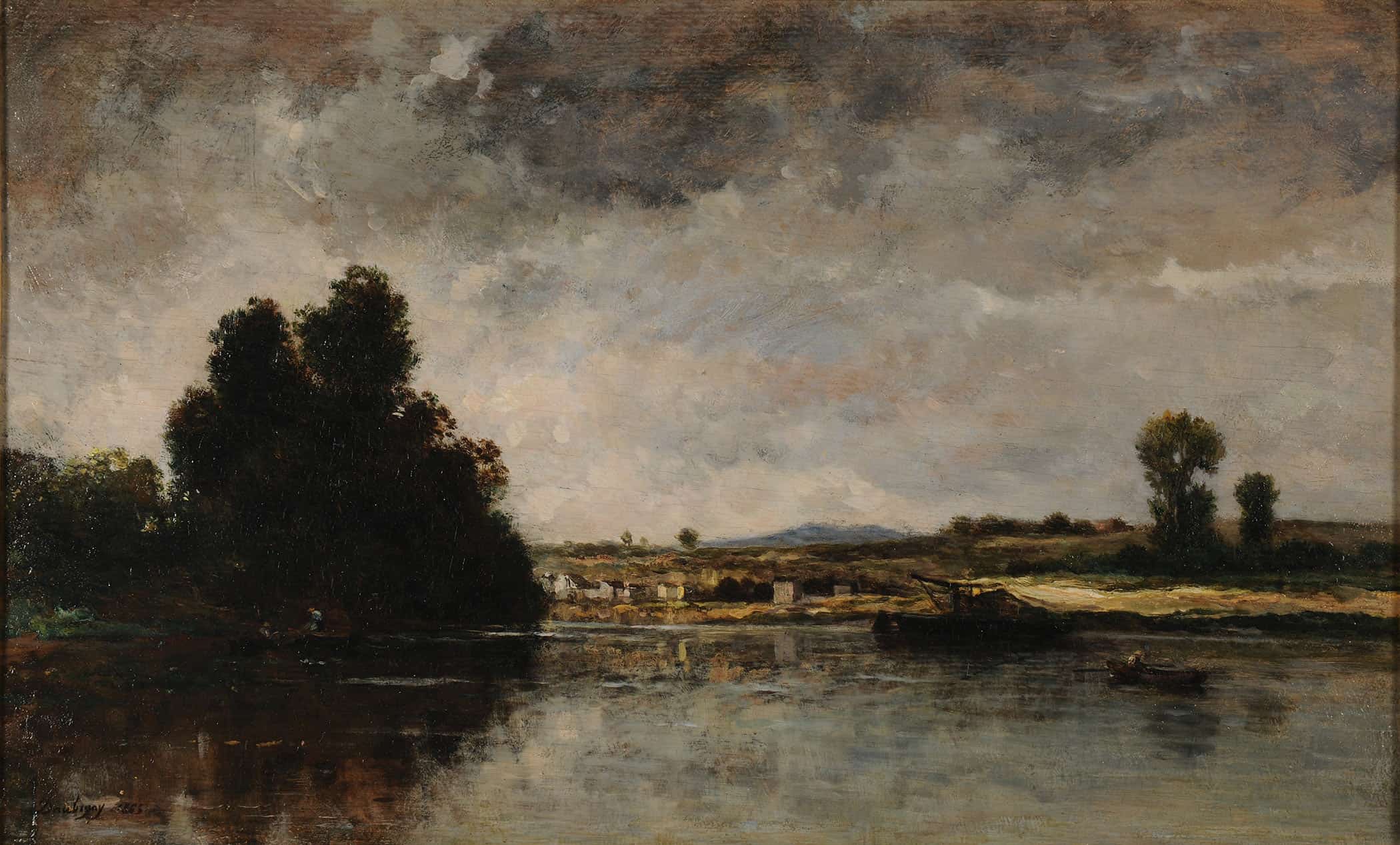 Paysage Par Temps Dorage by Charles Francois Daubigny - Image 2