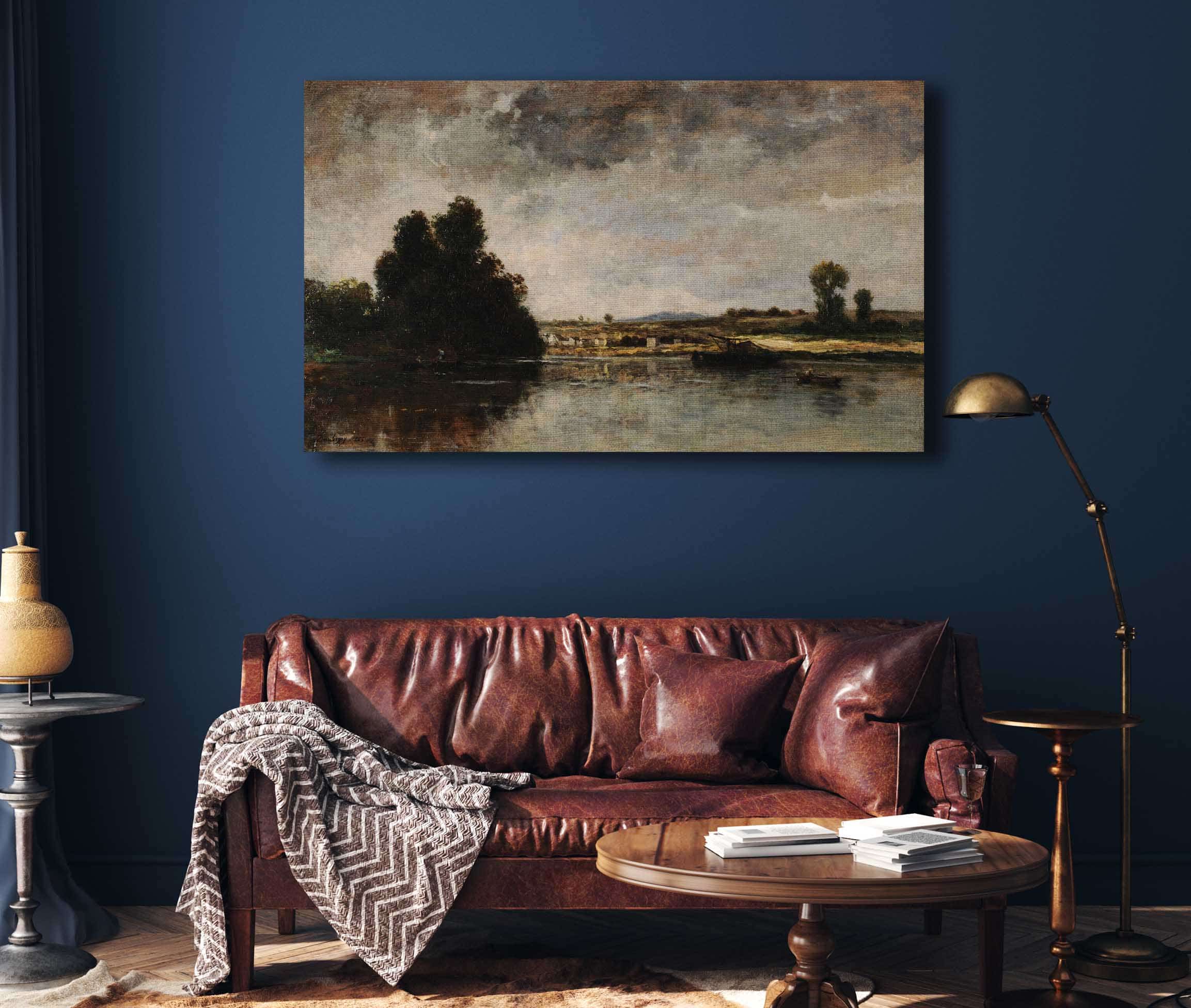 Paysage Par Temps Dorage by Charles Francois Daubigny - Image 4