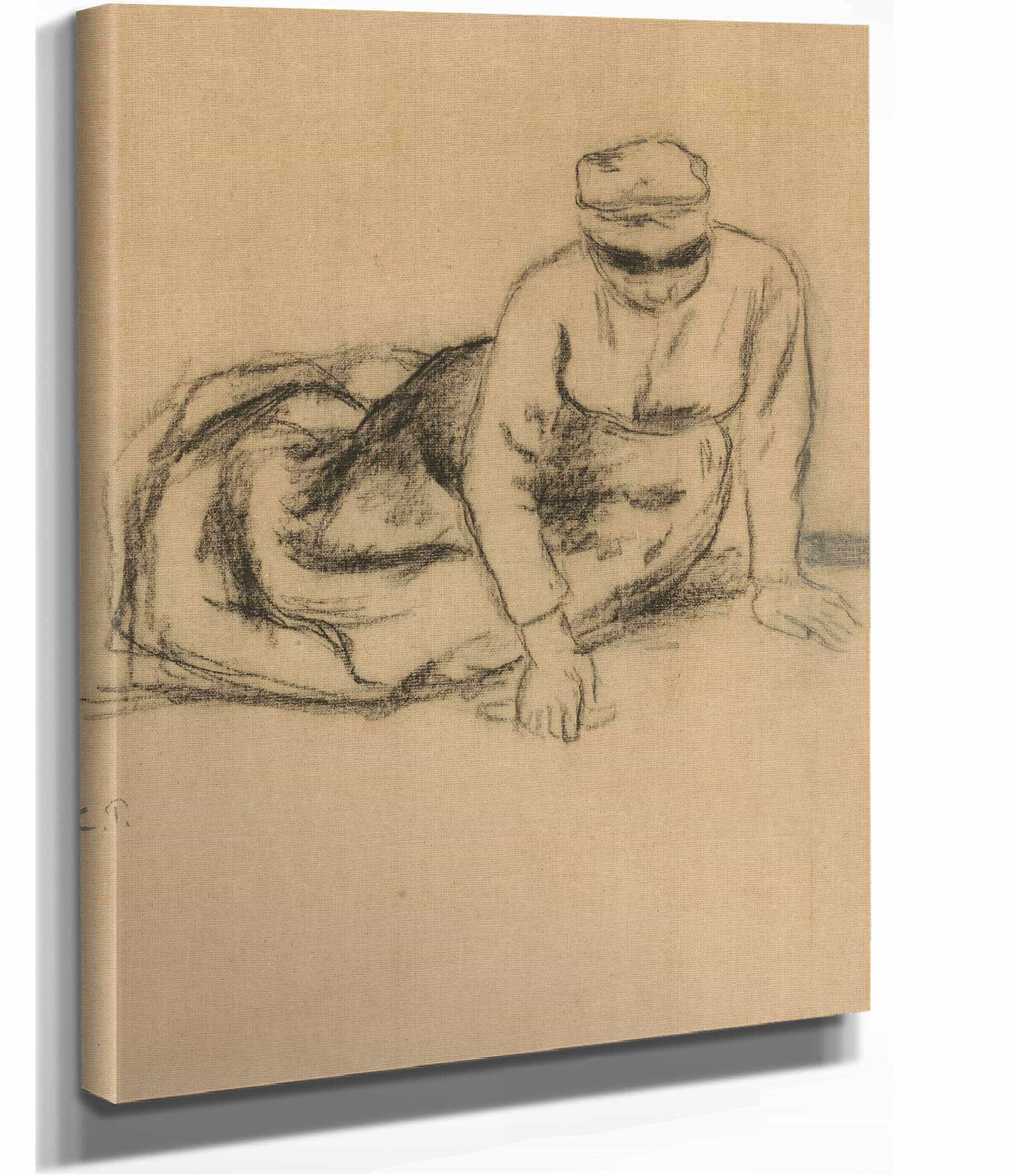 Paysanne Assise by Camille Pissarro - Image 2