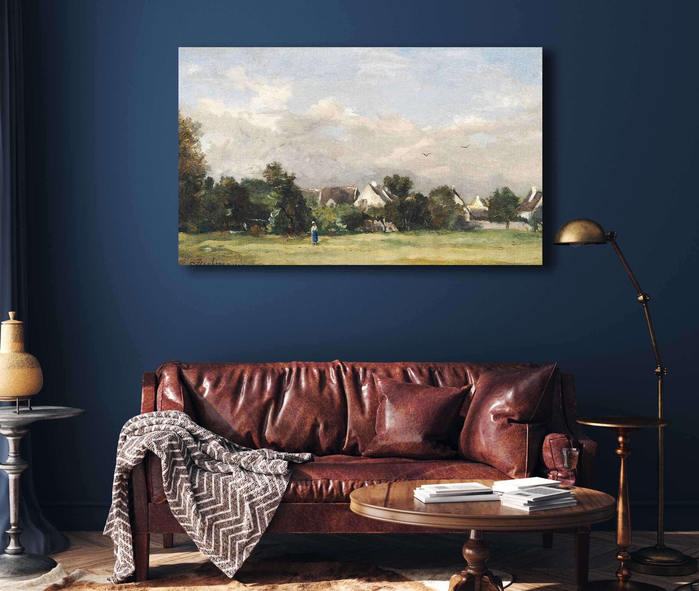 Paysanne Pres Dun Village by Charles Francois Daubigny - Image 4
