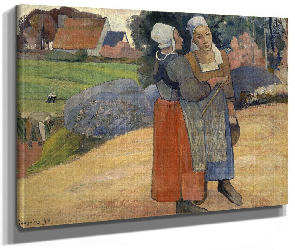 Paysannes Bretonnes By Paul Gauguin