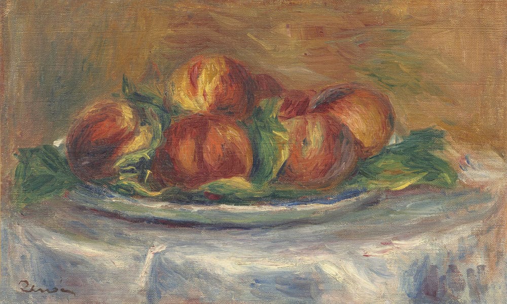 Peaches On A Plate By Pierre Auguste Renoir - Image 7