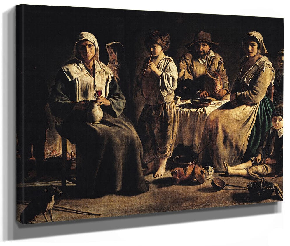Peasant Family In An Interior By Louis Le Nain