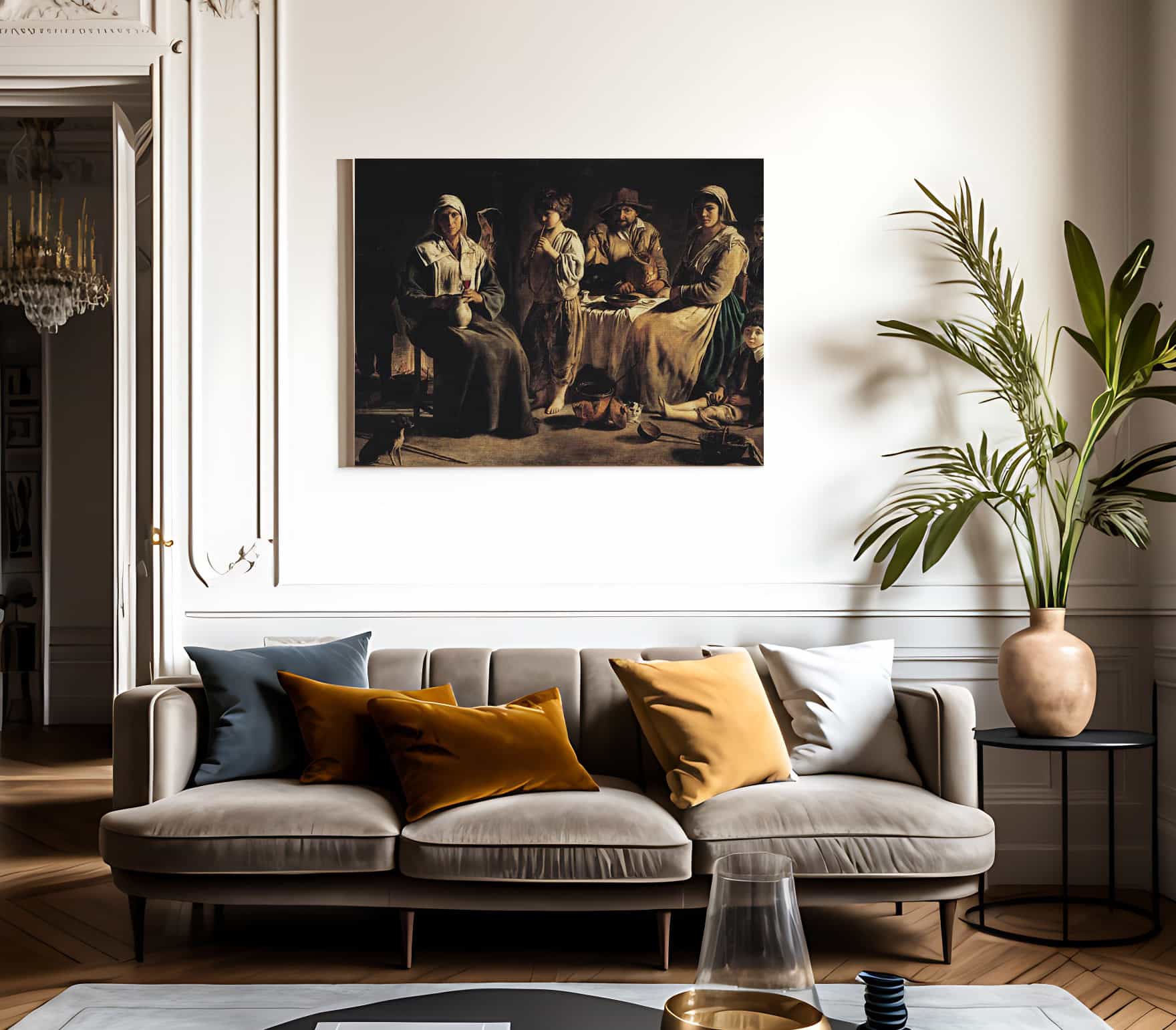 Peasant Family In An Interior By Louis Le Nain - Image 3
