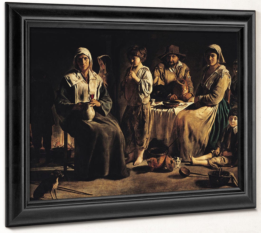 Peasant Family In An Interior By Louis Le Nain - Image 8