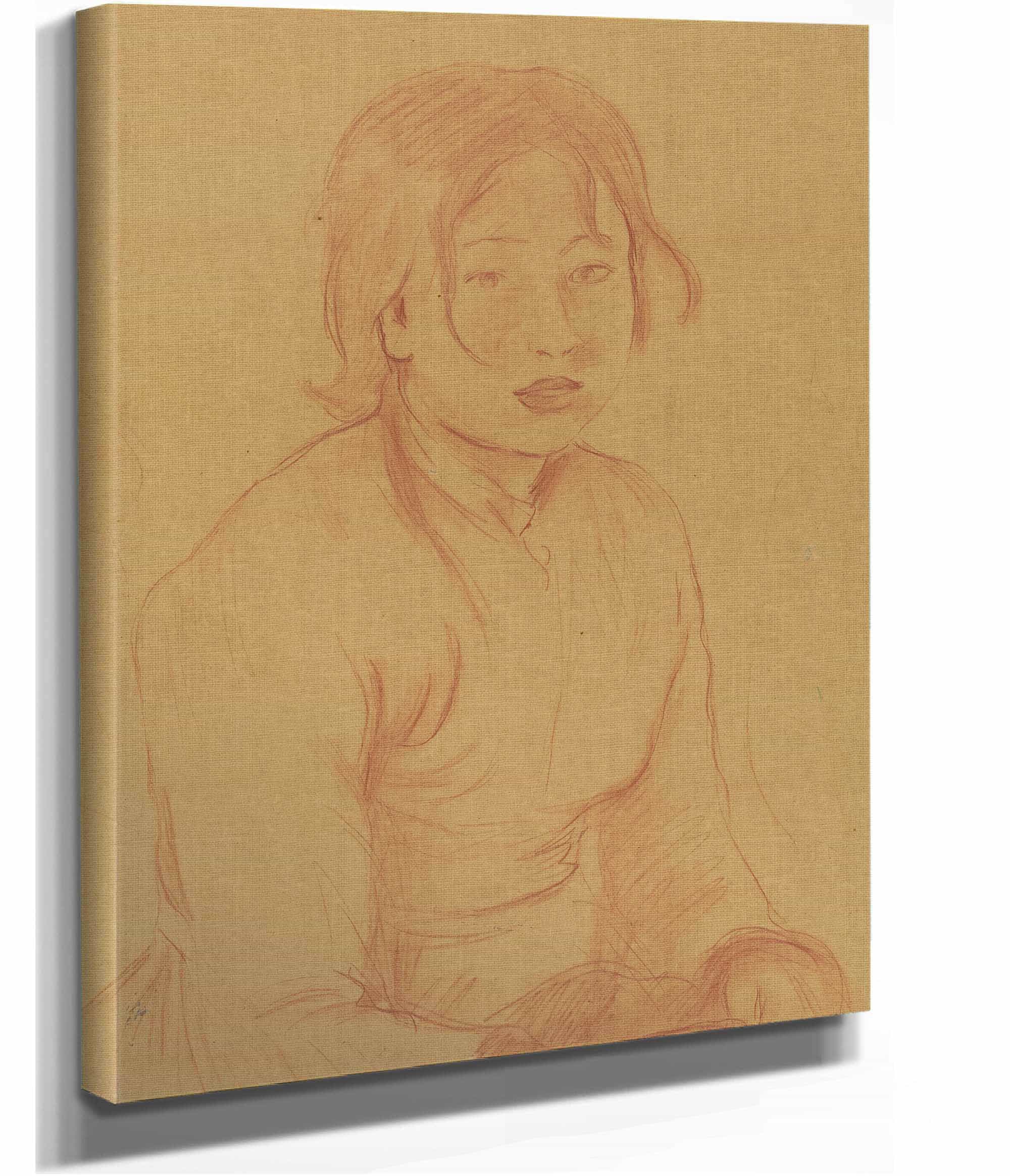 Peasant Girl by Berthe Morisot - Image 2