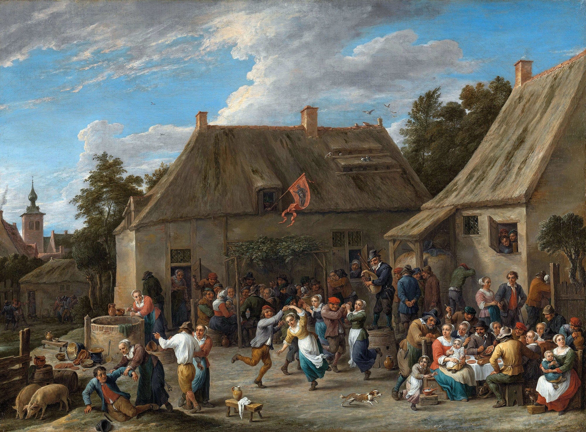 Peasant Kermis by David Teniers The Younger - Image 2