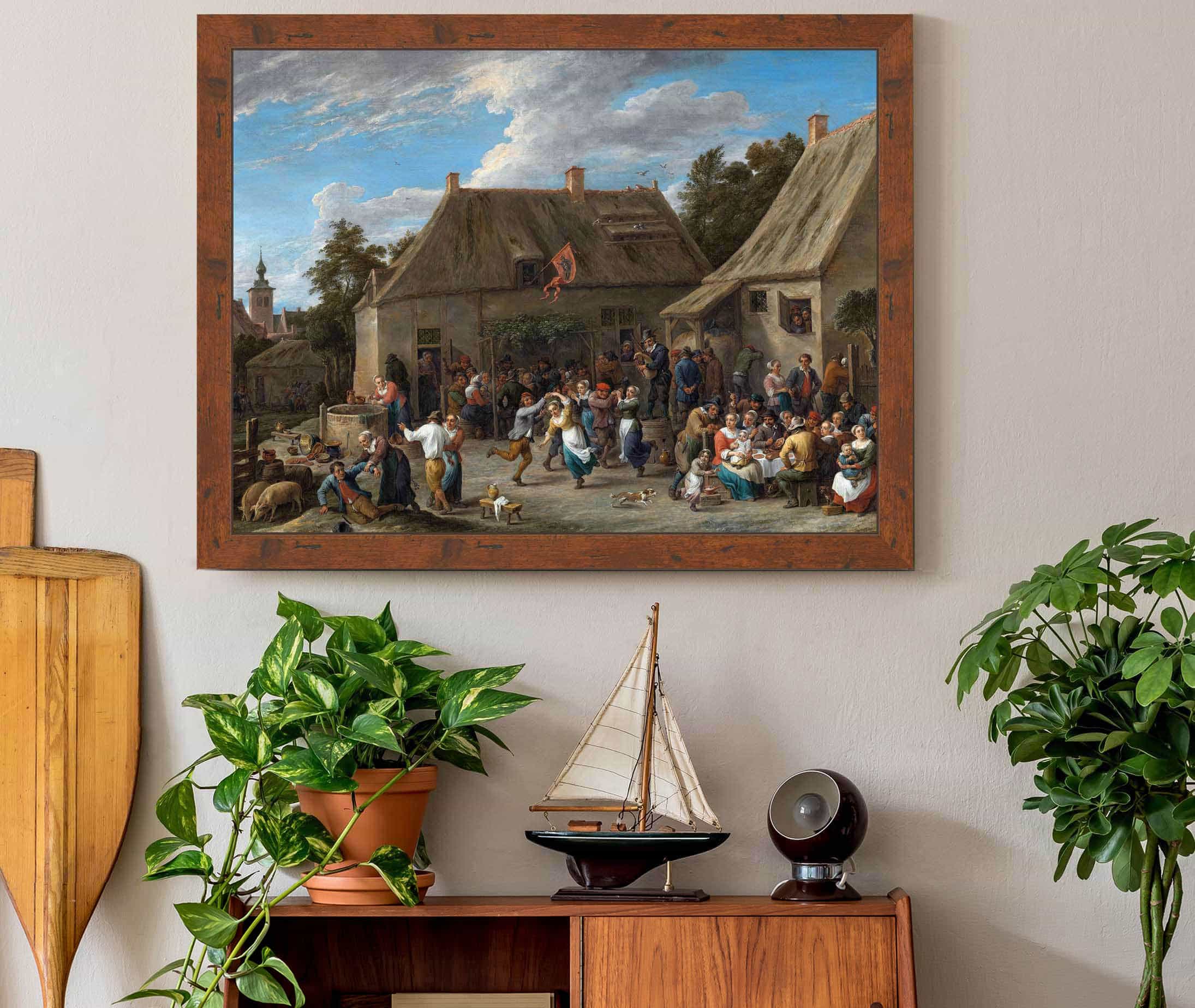 Peasant Kermis by David Teniers The Younger - Image 3