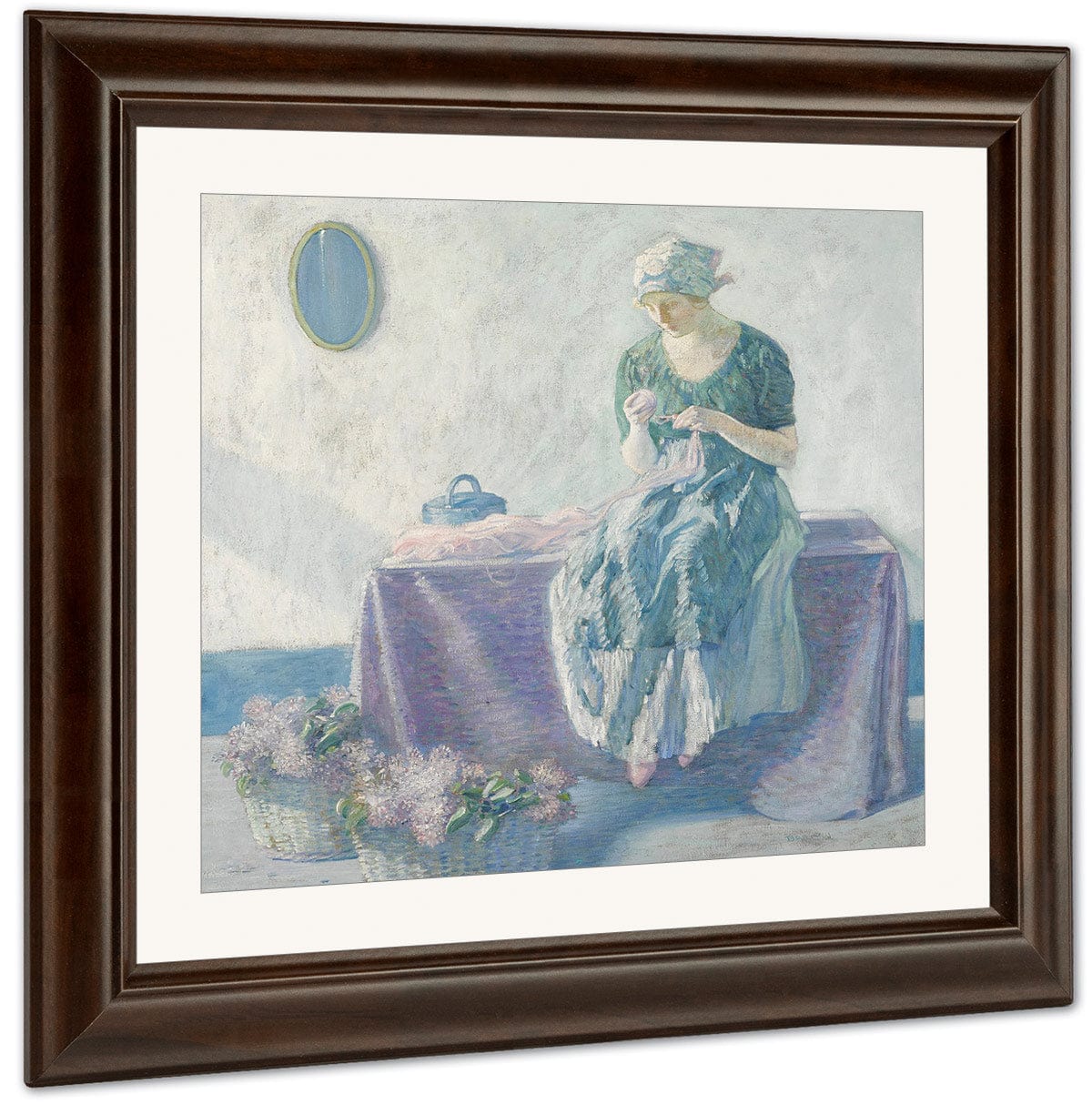 Peasant Sewing By Myron G - Image 3