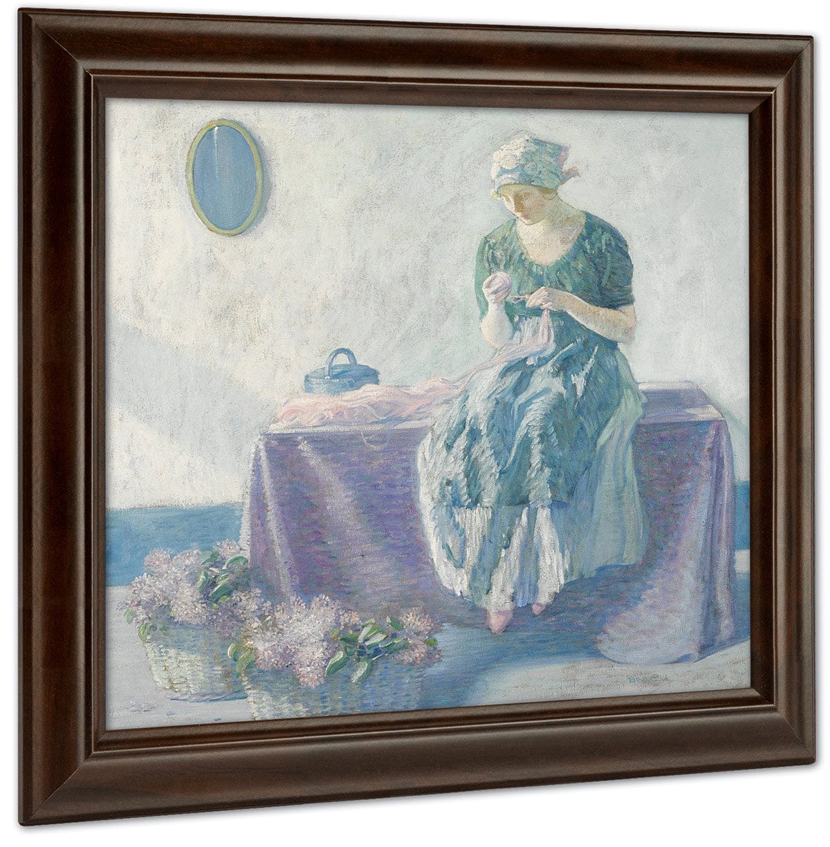 Peasant Sewing By Myron G - Image 4