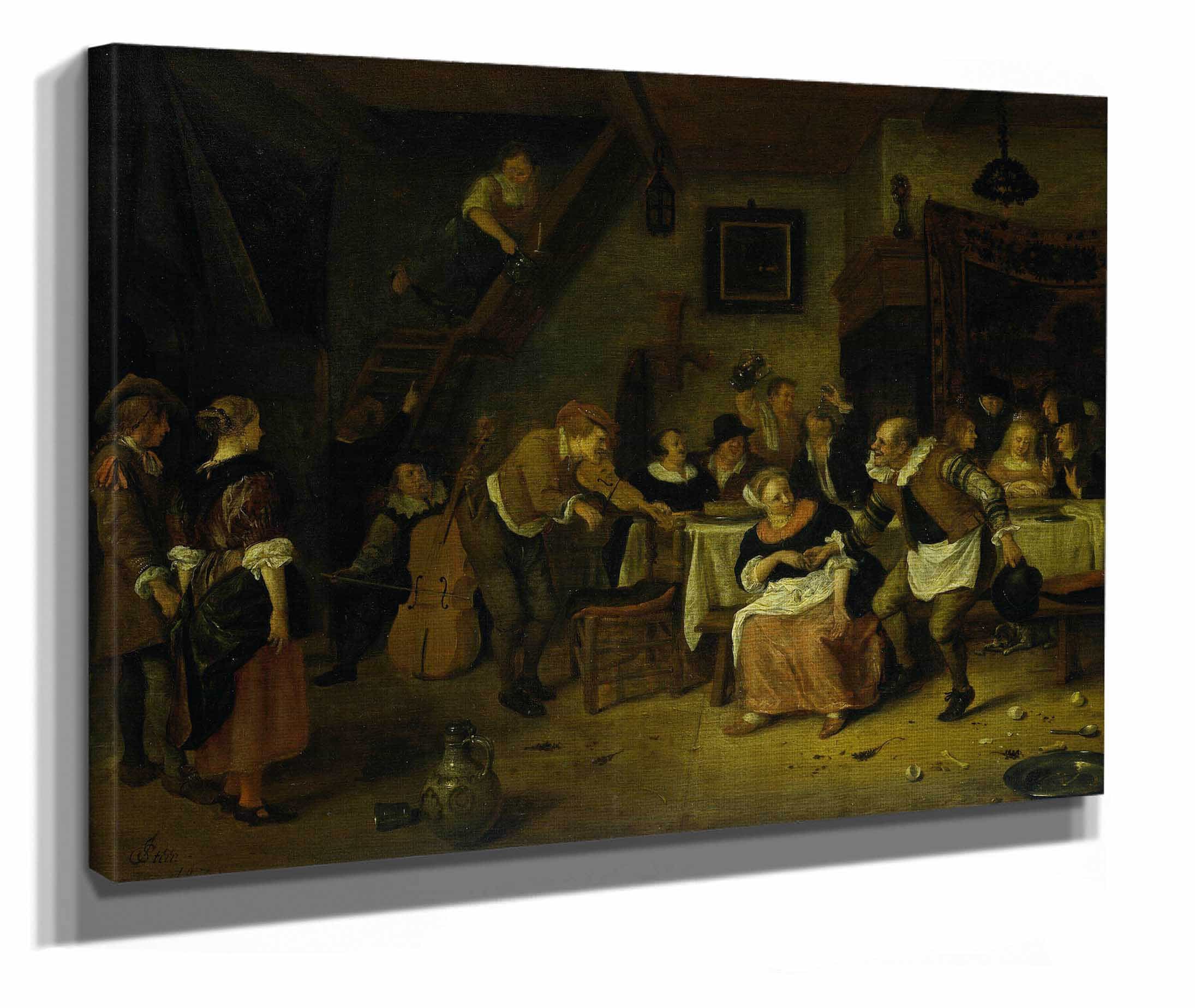 Peasant Wedding by Jan Steen - Image 2