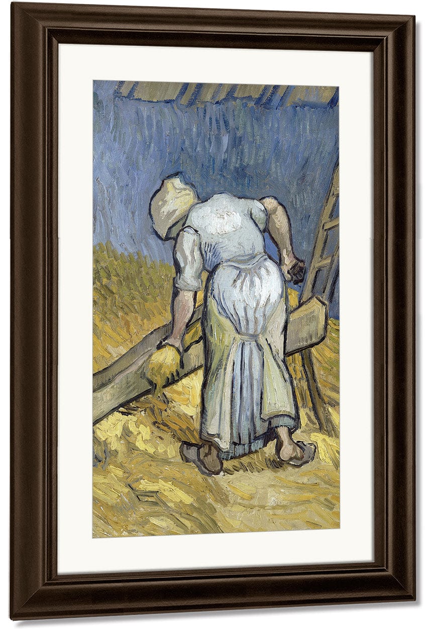 Peasant Woman Bruising Flax (After Millet) By Vincent Van Gogh - Image 3