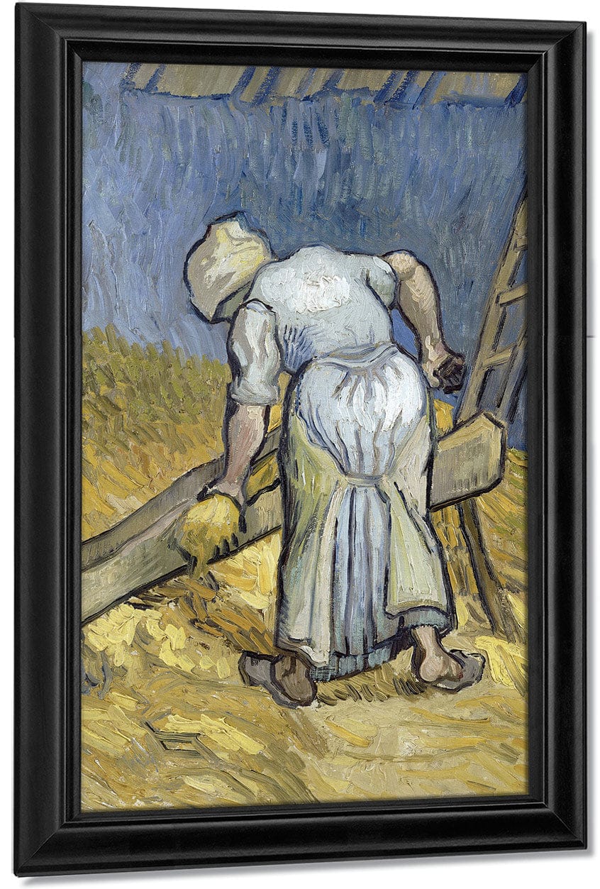 Peasant Woman Bruising Flax (After Millet) By Vincent Van Gogh - Image 6