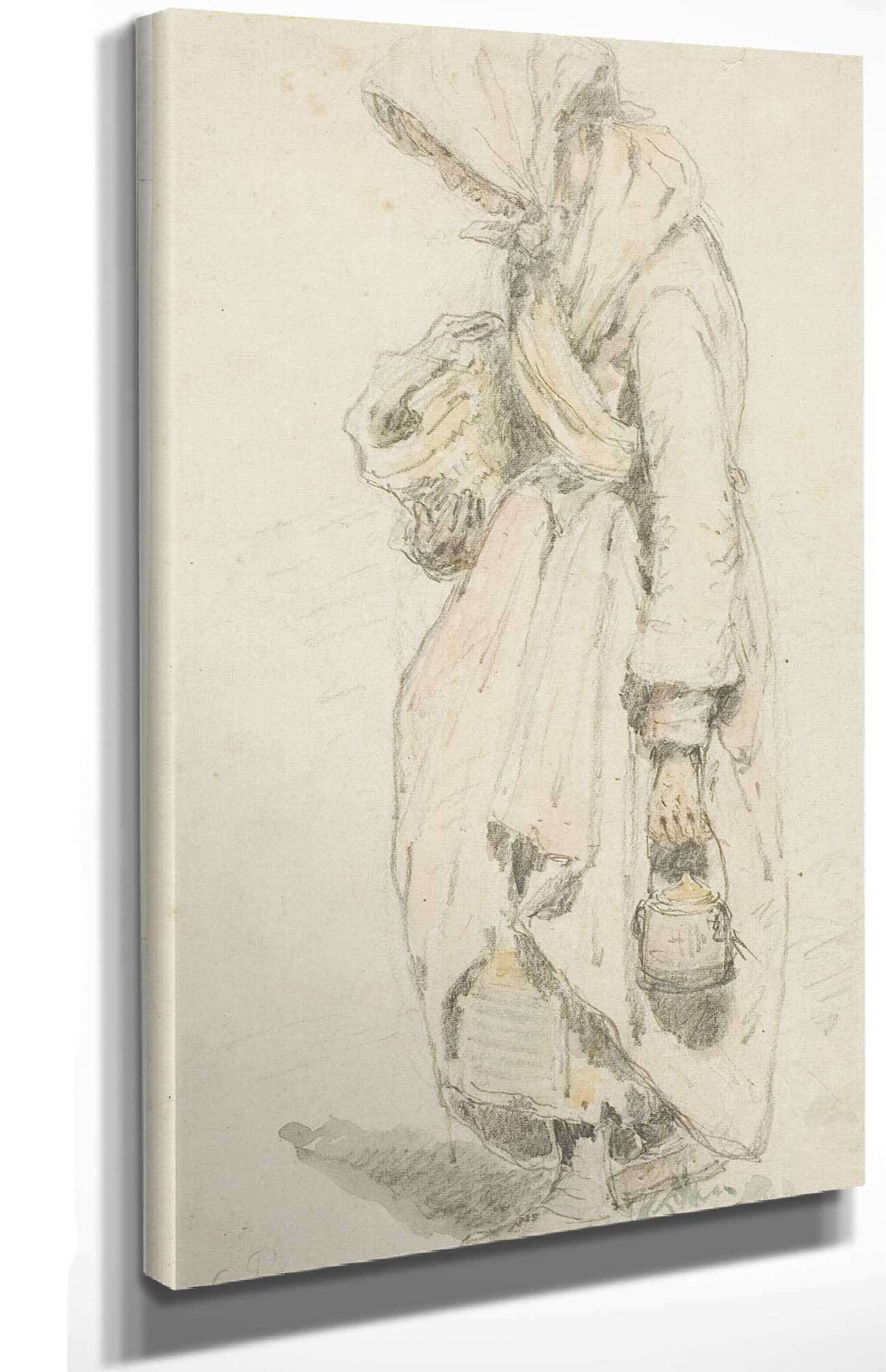 Peasant Woman by Camille Pissarro - Image 4