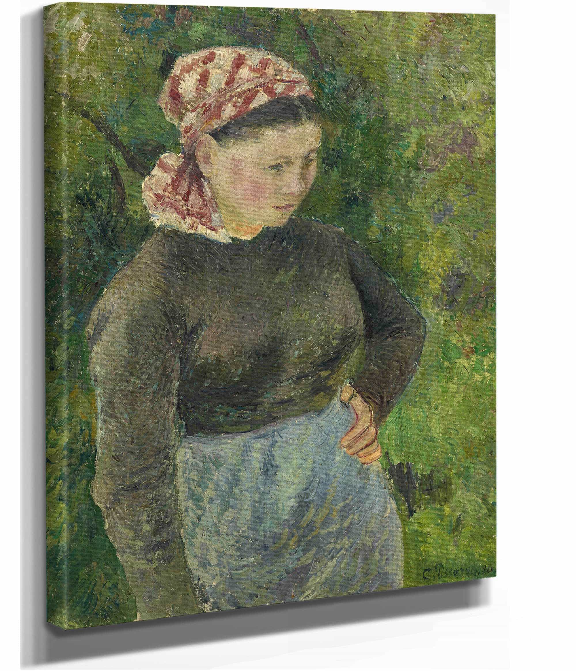 Peasant Woman by Camille Pissarro - Image 7