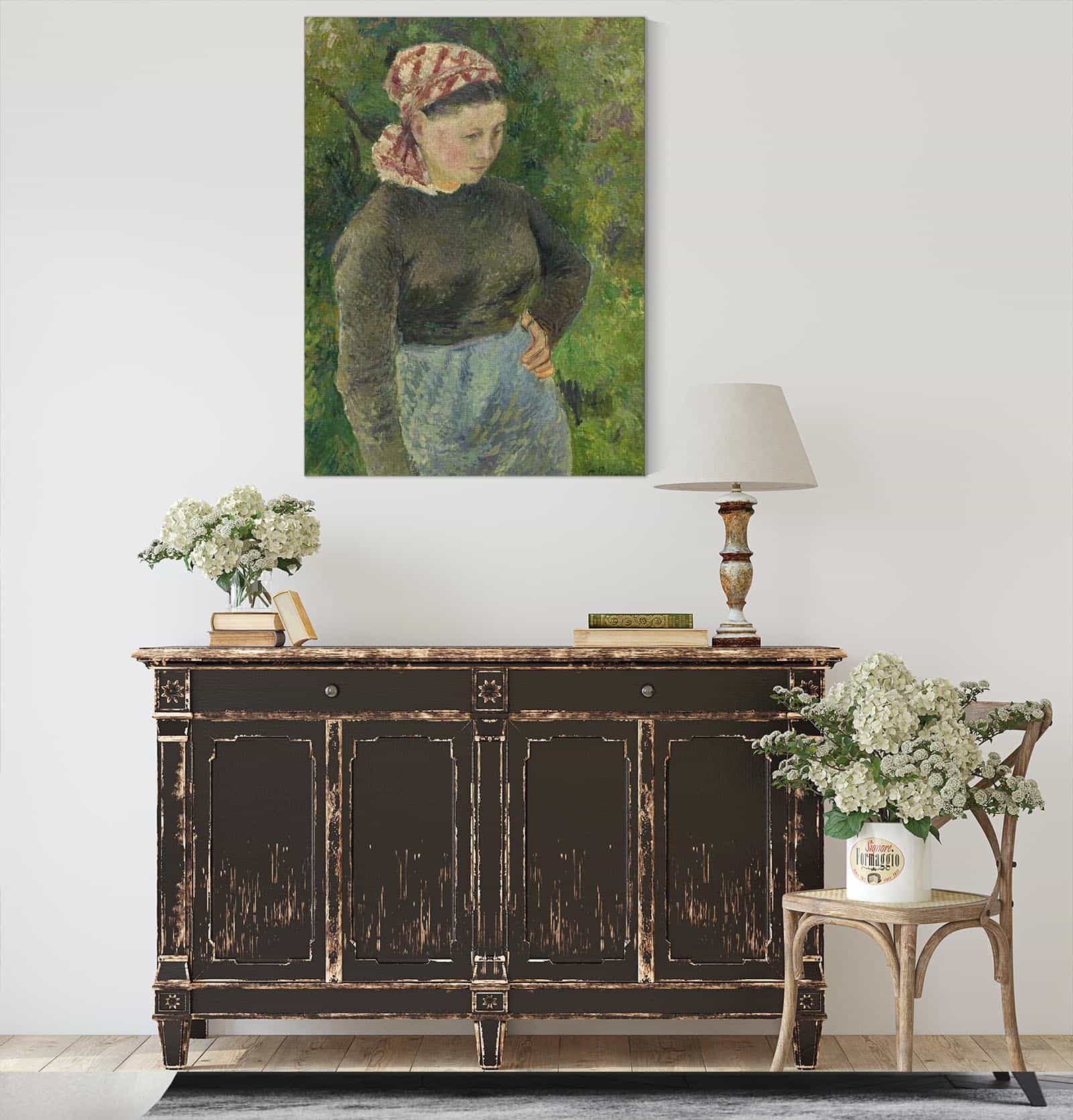 Peasant Woman by Camille Pissarro - Image 9