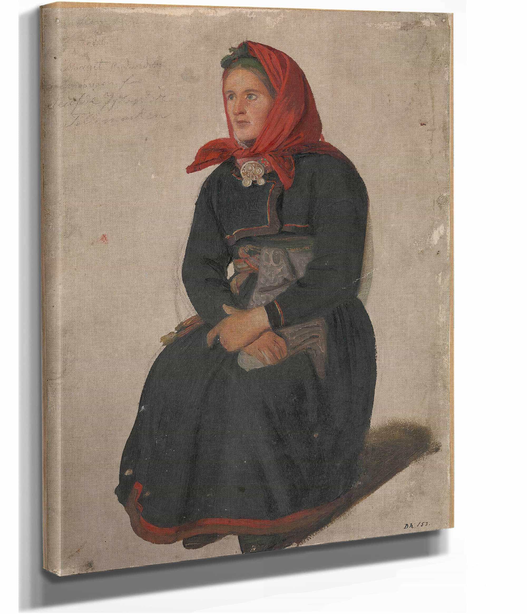 Peasant Woman From Telemark by Adolph Tidemand - Image 2