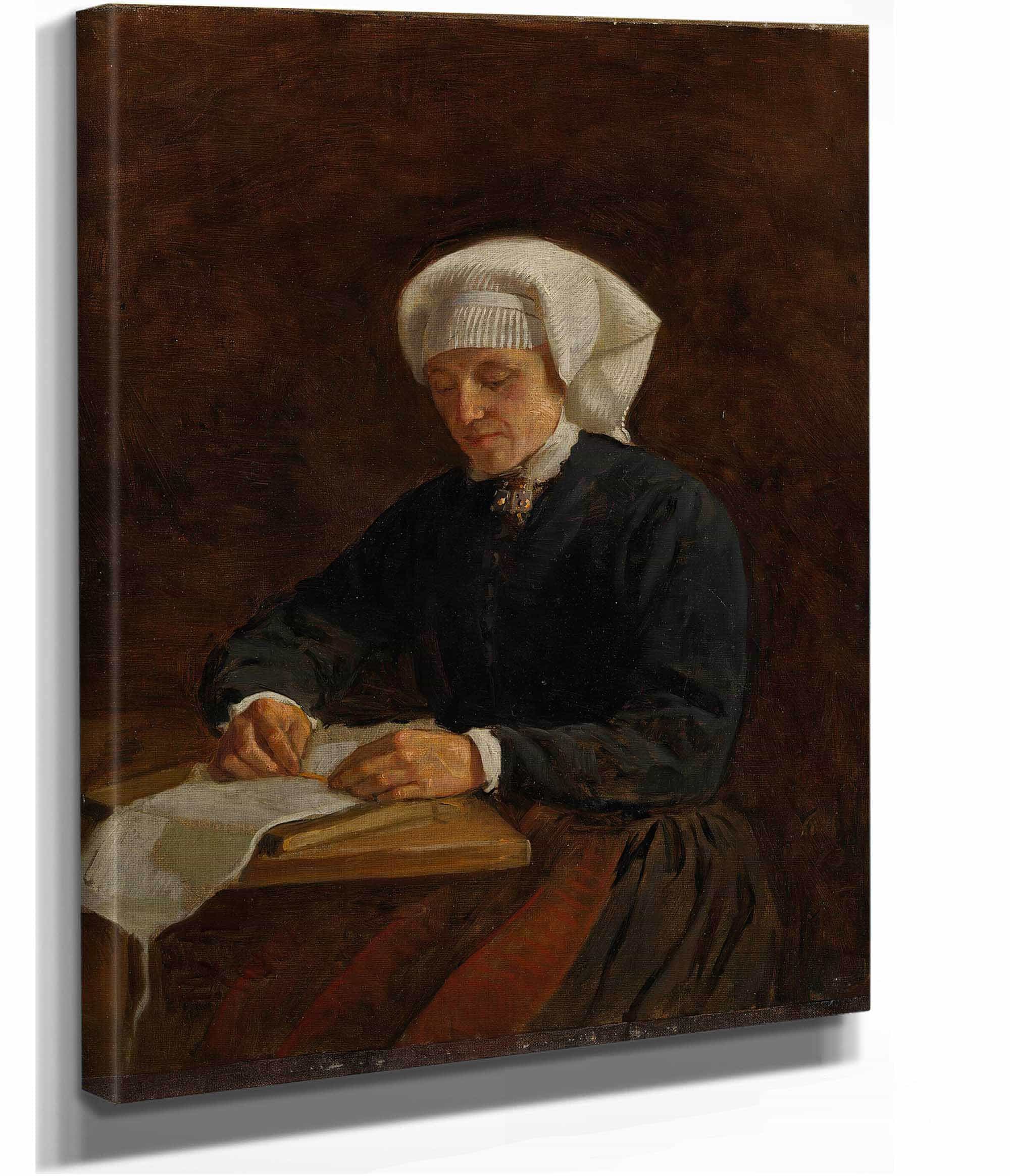 Peasant Woman From Vikoy by Adolph Tidemand - Image 2
