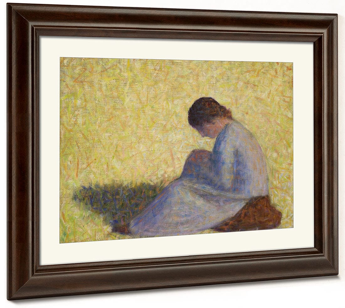 Peasant Woman Seated In The Grass (Paysanne Assise Dans L'herbe) By Georges Pierre Seurat - Image 3
