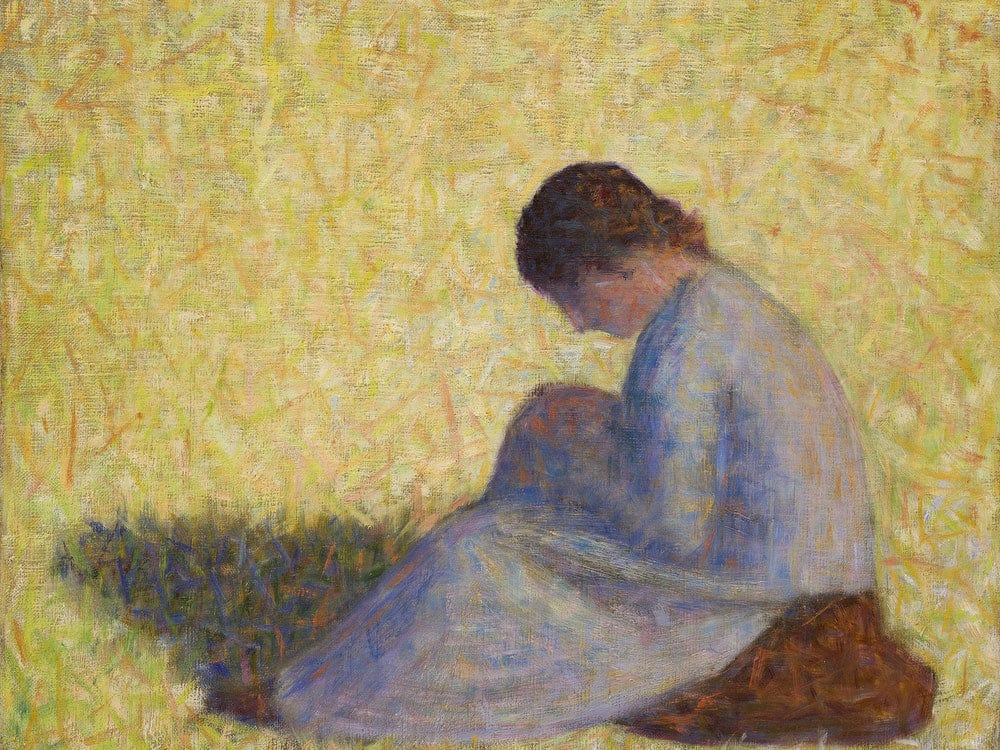 Peasant Woman Seated In The Grass (Paysanne Assise Dans L'herbe) By Georges Pierre Seurat - Image 5
