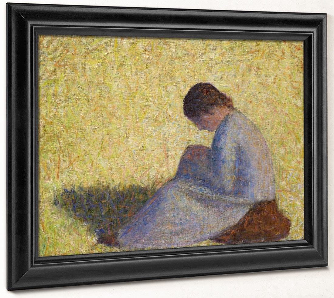Peasant Woman Seated In The Grass (Paysanne Assise Dans L'herbe) By Georges Pierre Seurat - Image 6